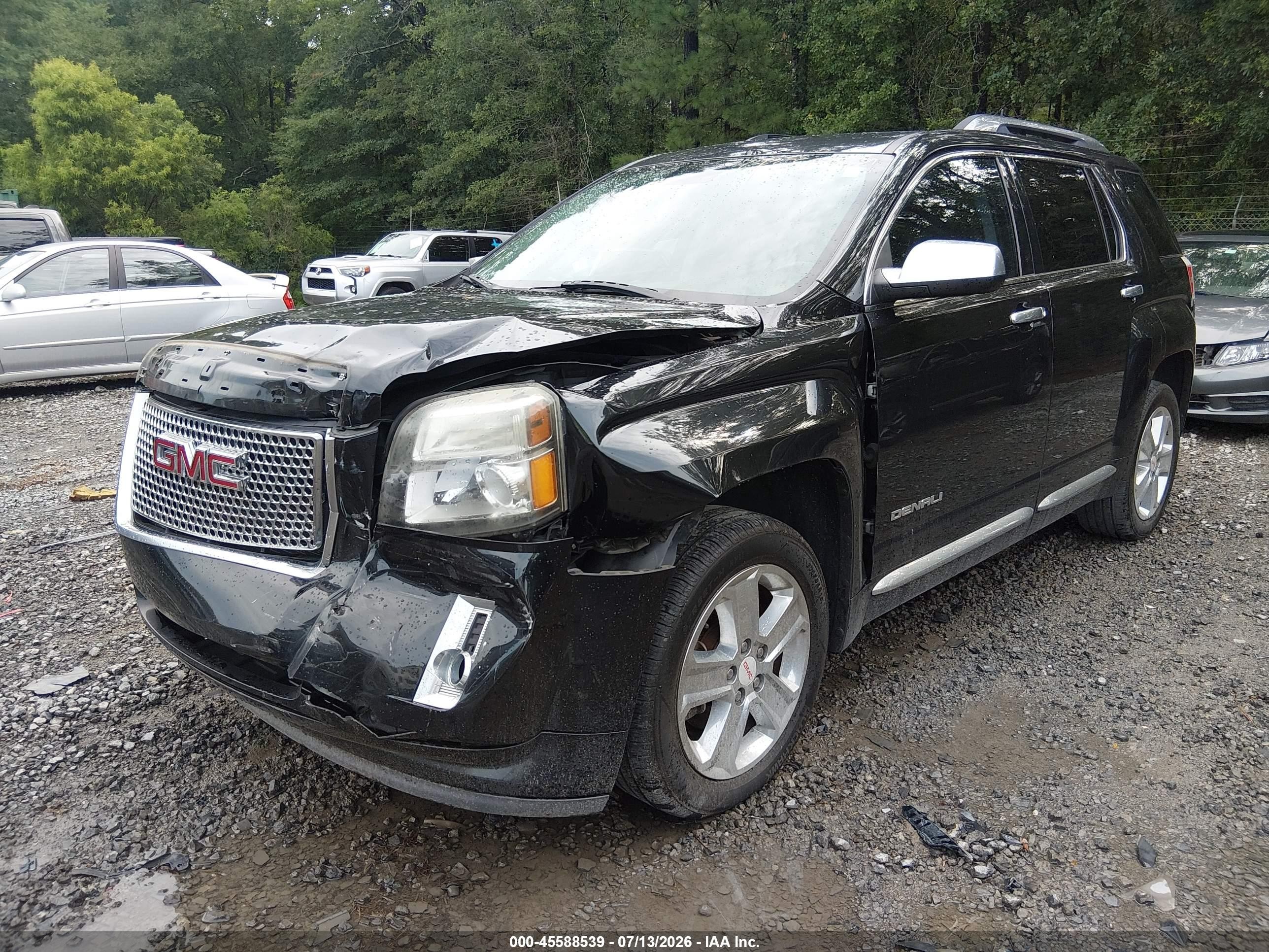 2015 Gmc Terrain Denali Black vin: 2GKALUEK6F6264177