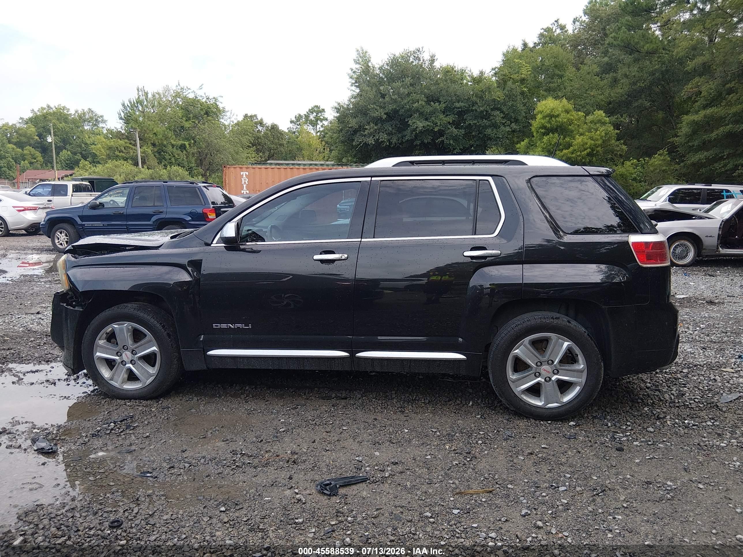2015 Gmc Terrain Denali Black vin: 2GKALUEK6F6264177