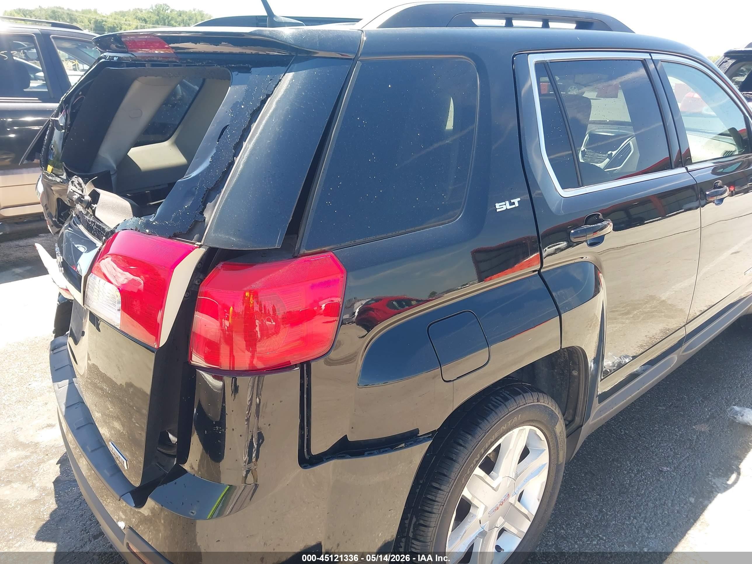 2012 Gmc Terrain Slt-1 Black vin: 2GKALUEK7C6118379