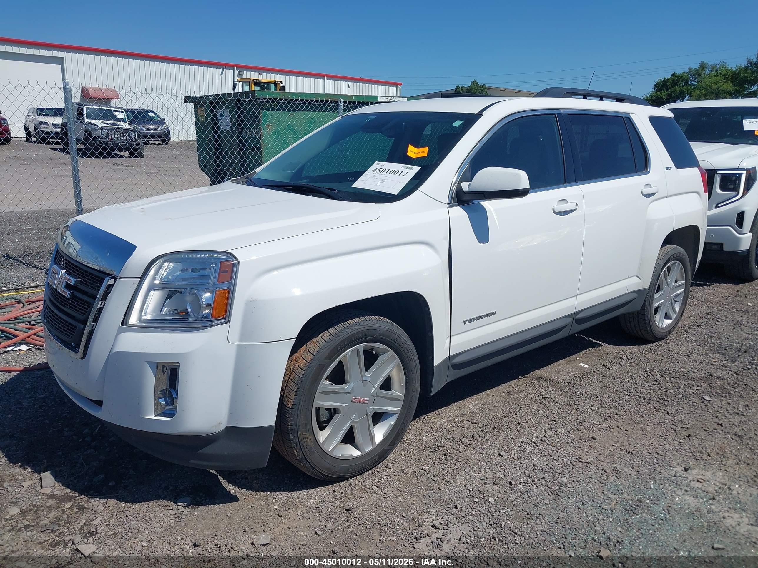 2012 Gmc Terrain Slt-1 White vin: 2GKALUEK7C6127759