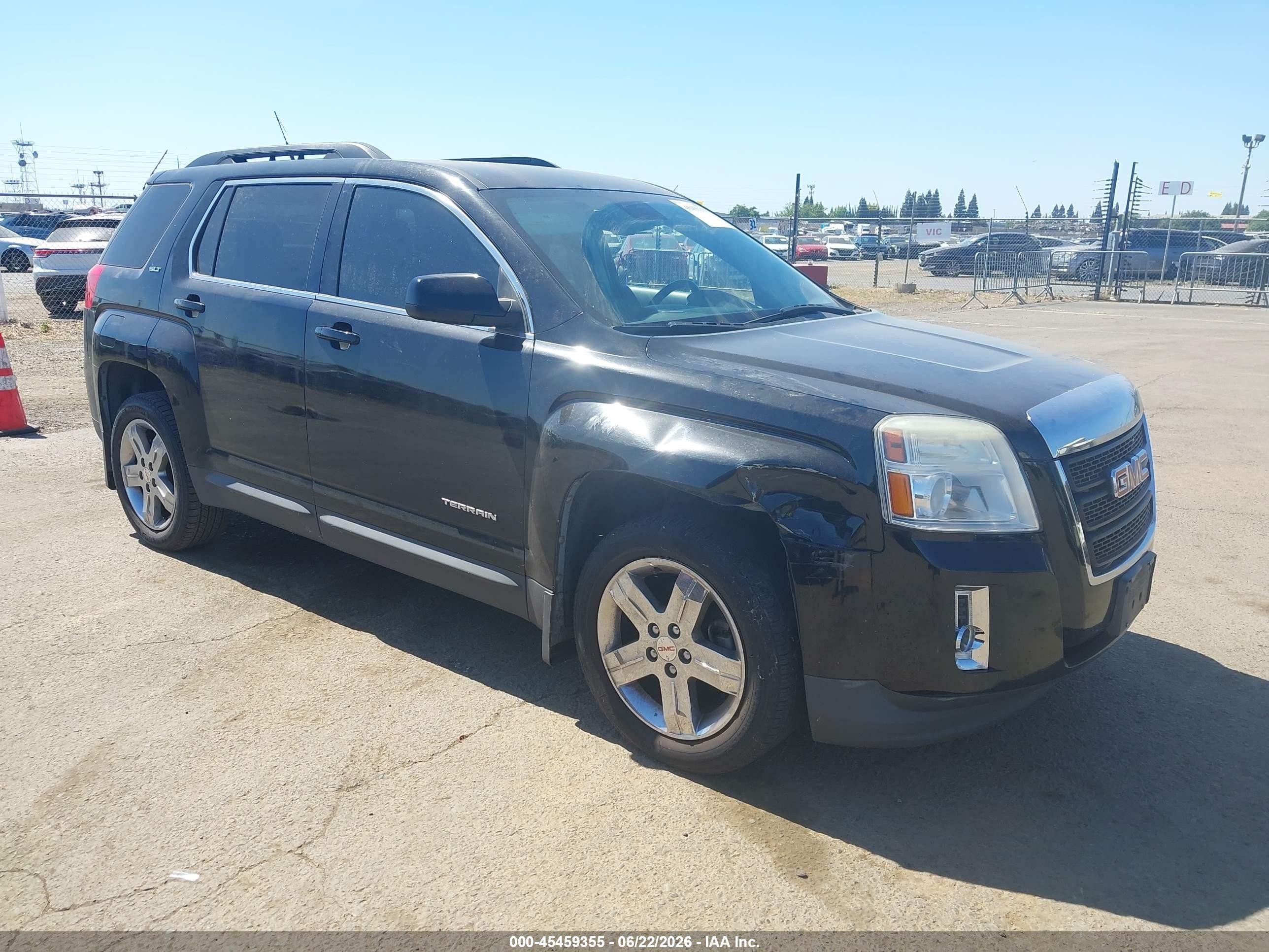 2012 Gmc Terrain Slt-1 Black vin: 2GKALUEK7C6285454