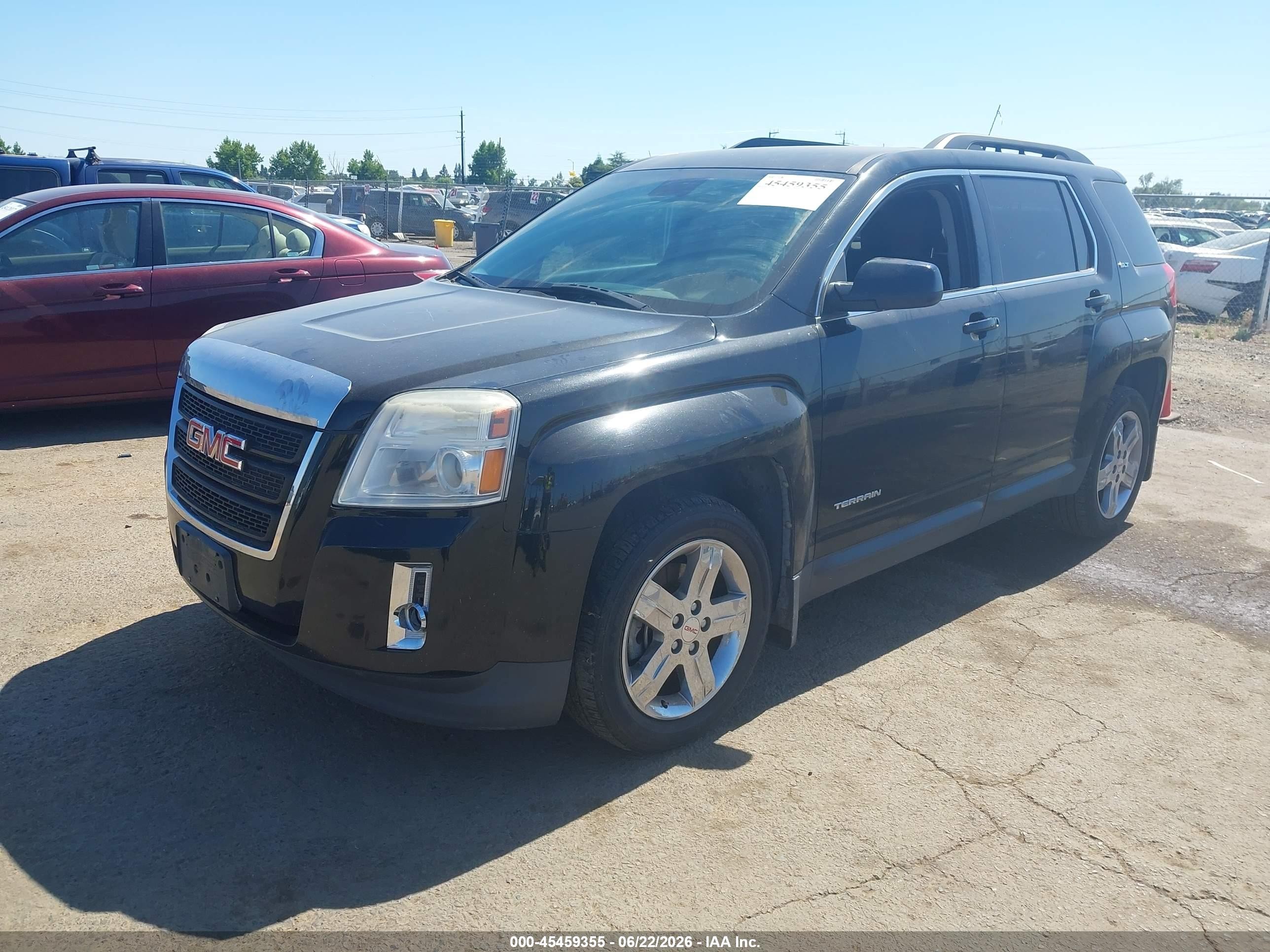 2012 Gmc Terrain Slt-1 Black vin: 2GKALUEK7C6285454