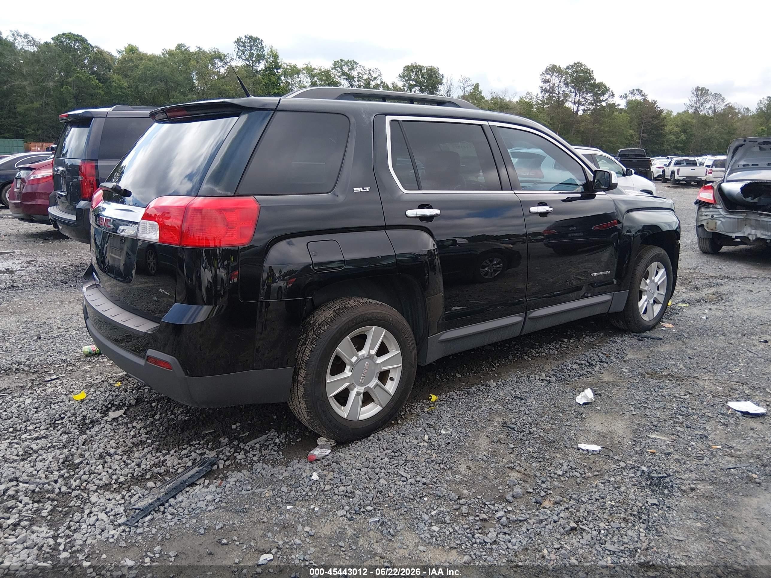 2013 Gmc Terrain Slt-1 Black vin: 2GKALUEK7D6143820