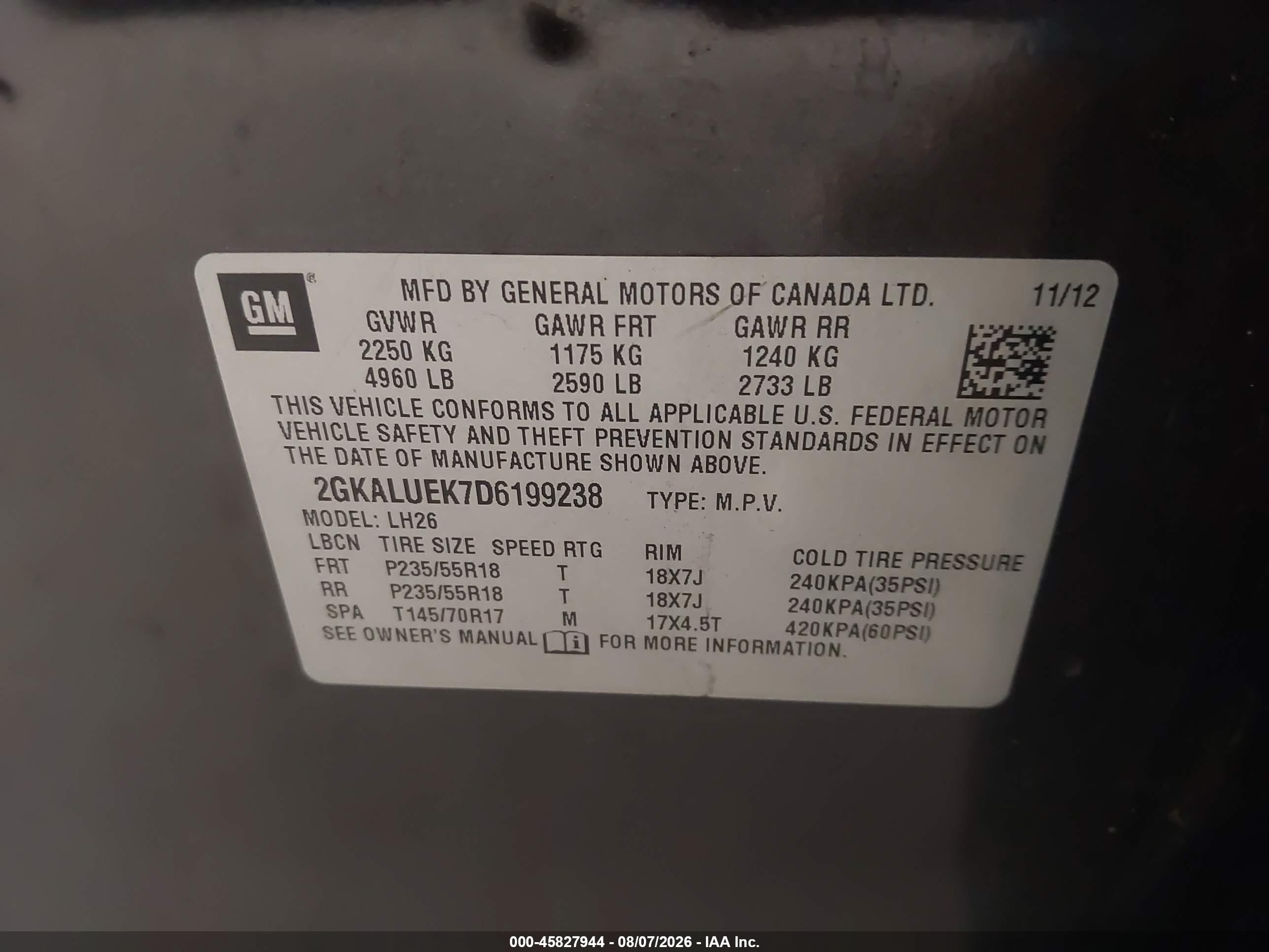 2013 Gmc Terrain Slt-1 Коричневый vin: 2GKALUEK7D6199238