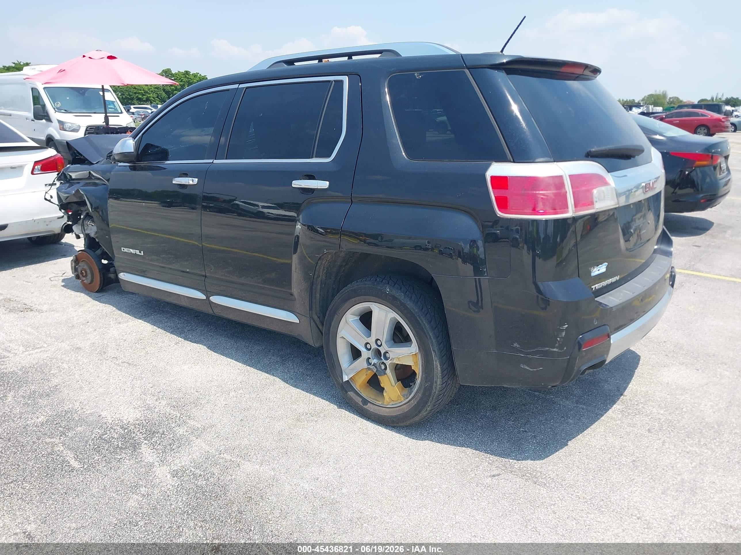 2015 Gmc Terrain Denali Black vin: 2GKALUEK7F6270764