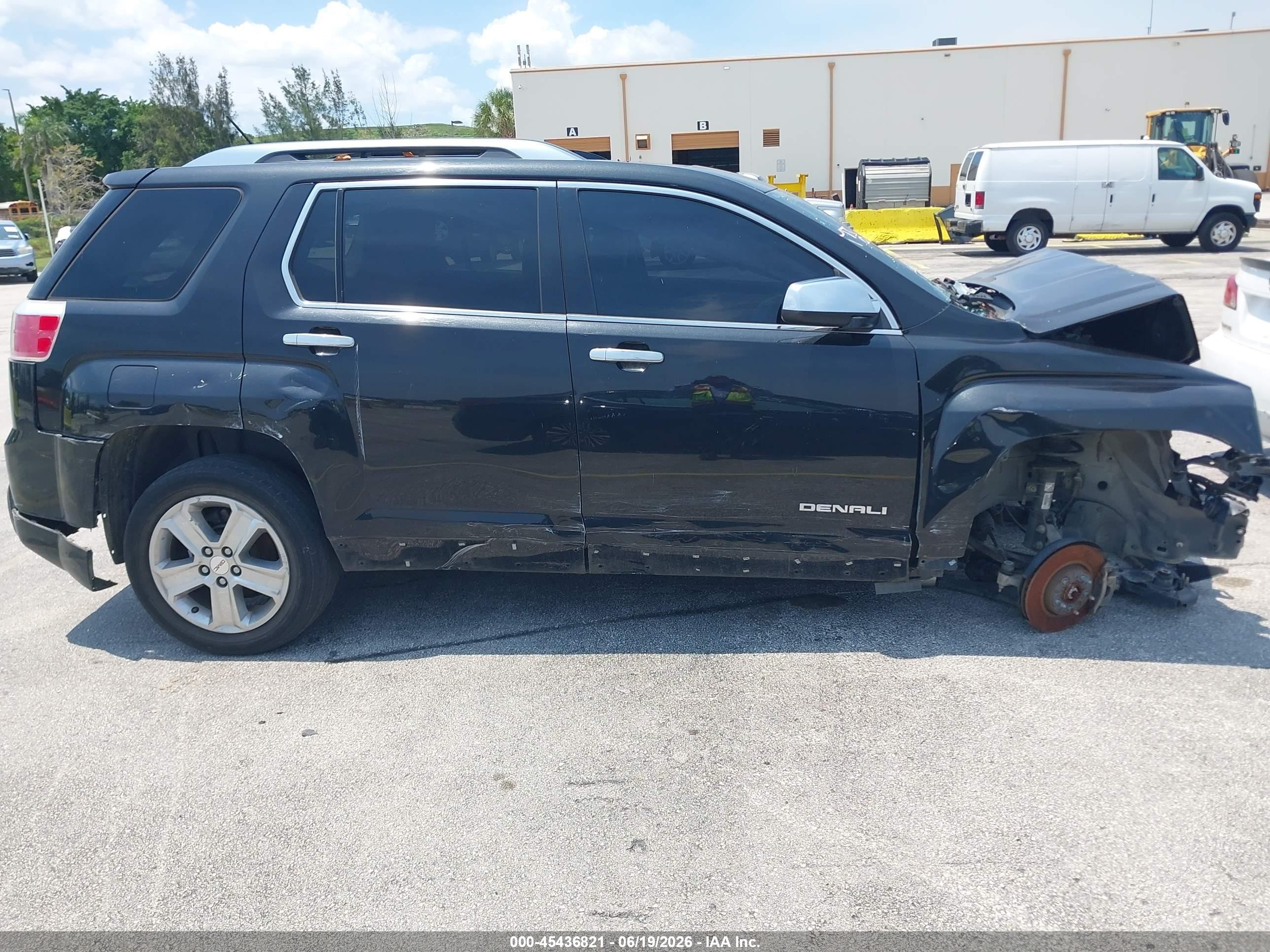 2015 Gmc Terrain Denali Black vin: 2GKALUEK7F6270764