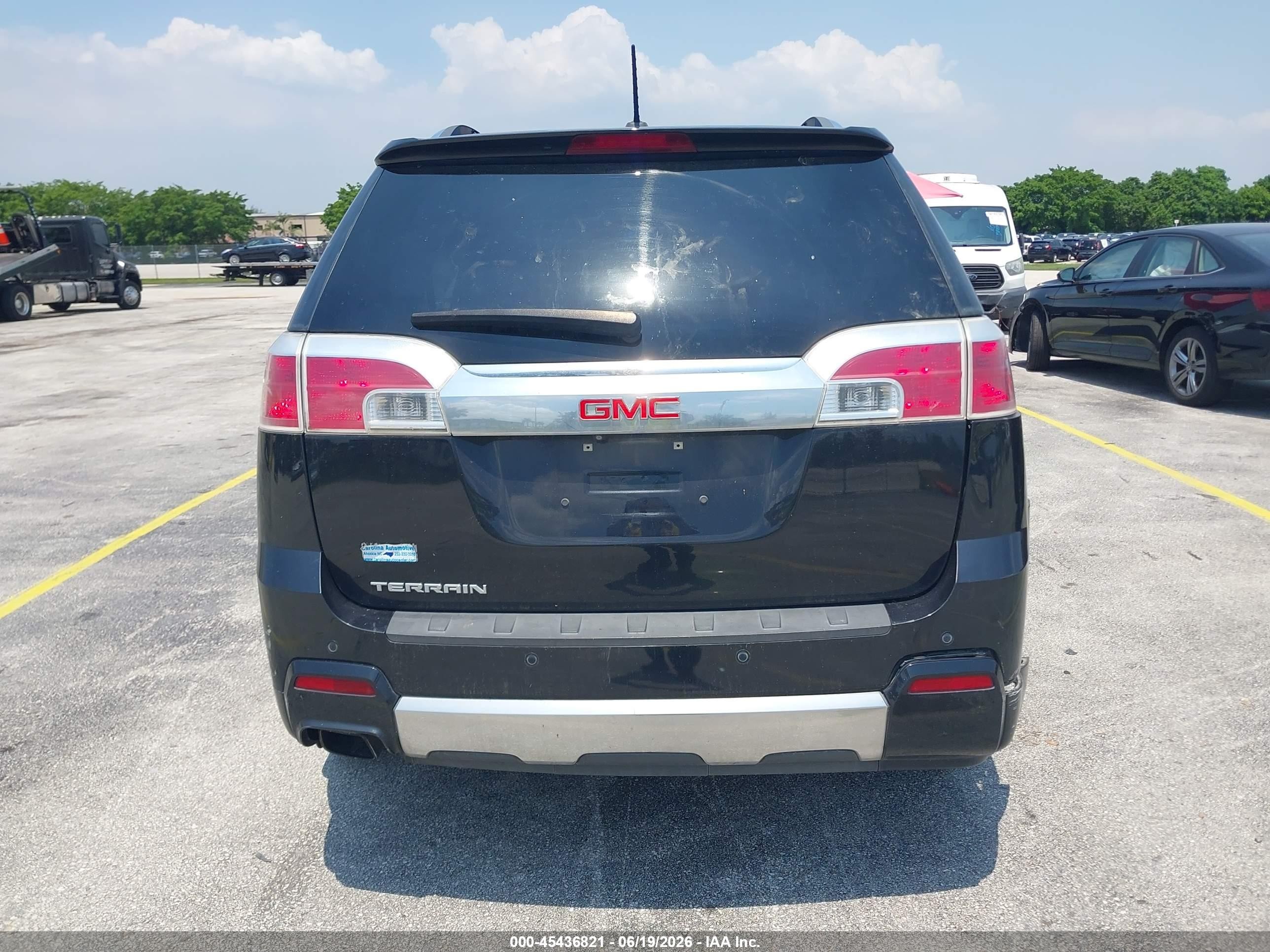 2015 Gmc Terrain Denali Black vin: 2GKALUEK7F6270764