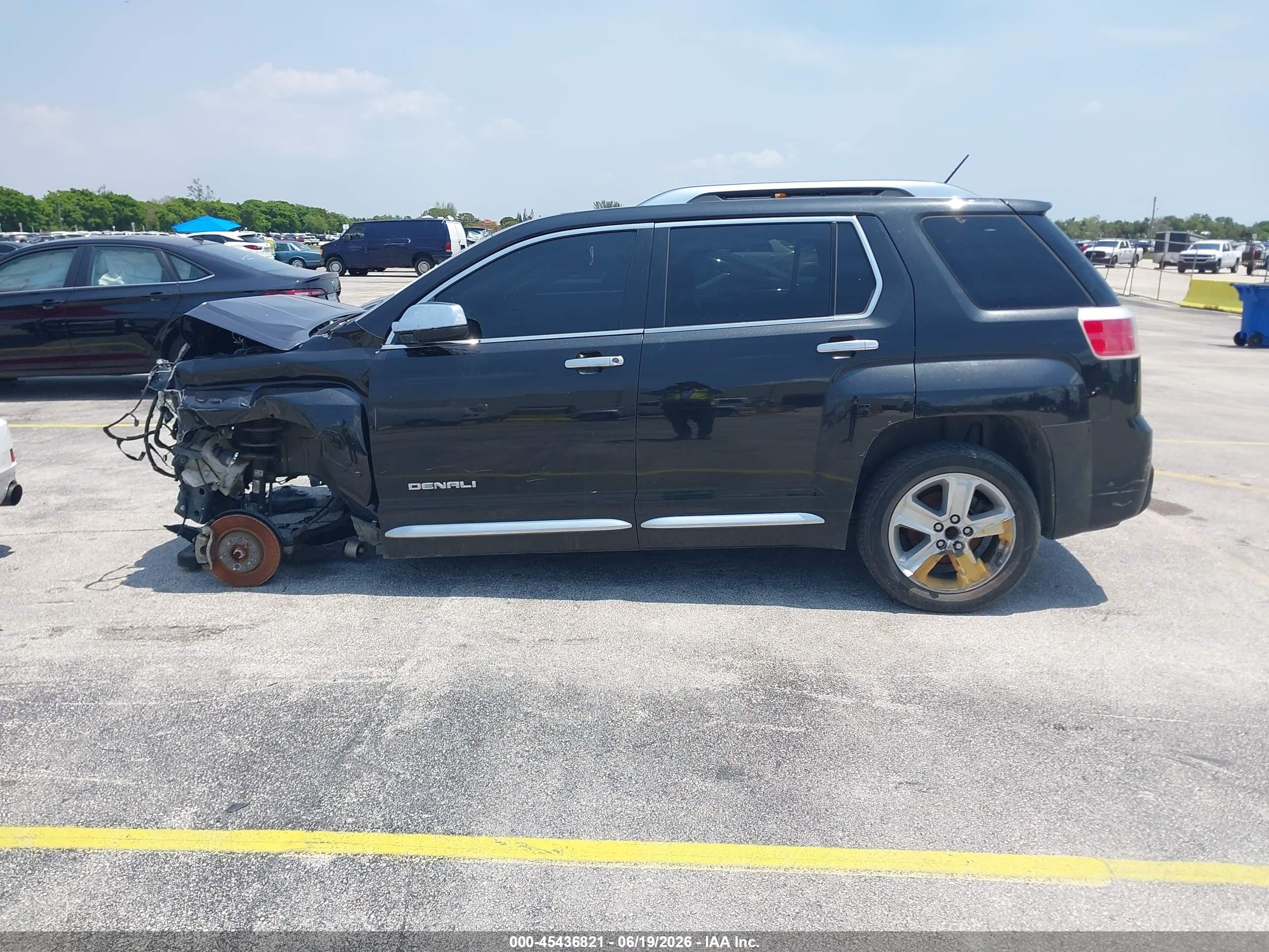 2015 Gmc Terrain Denali Black vin: 2GKALUEK7F6270764