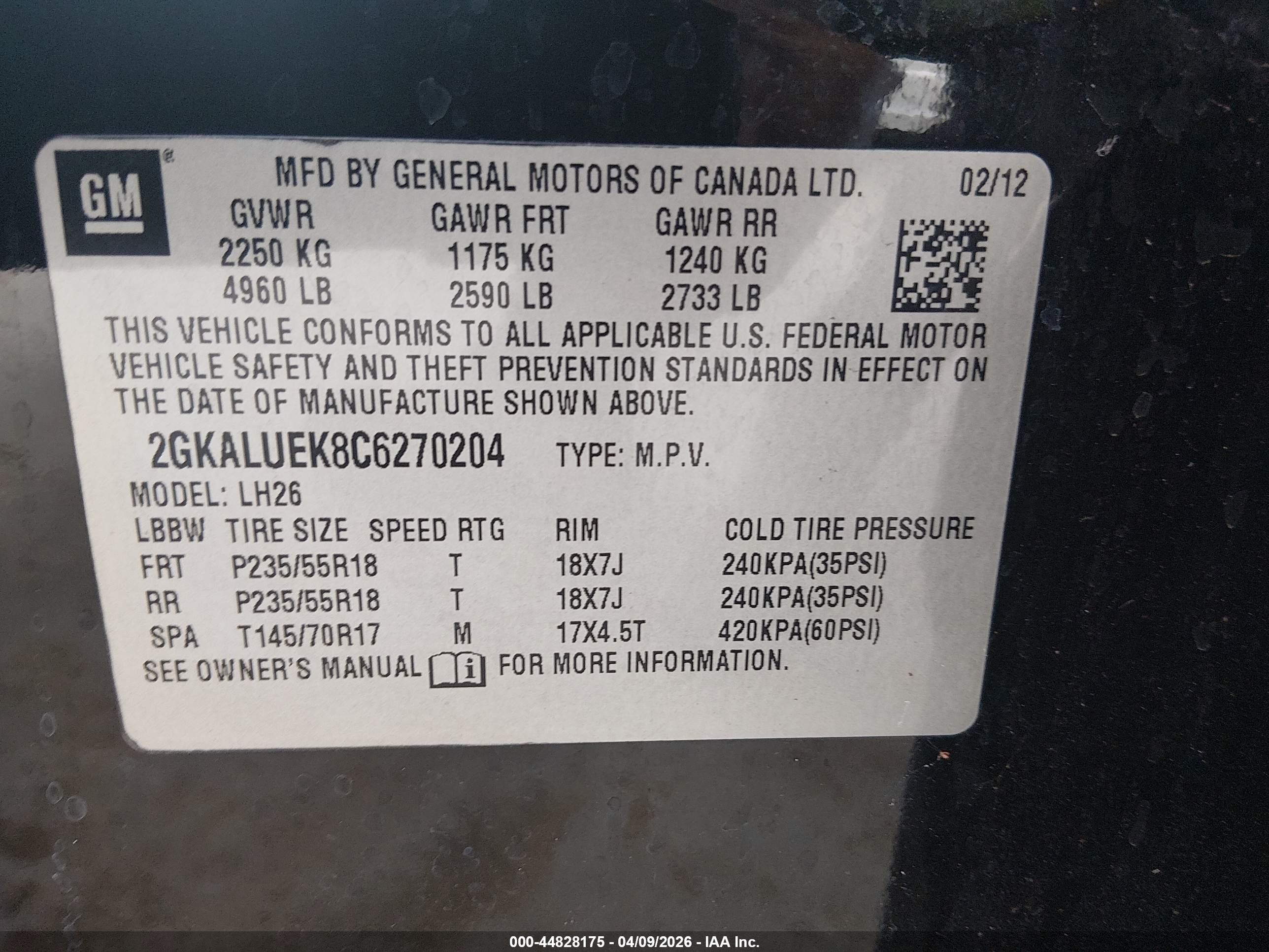2012 Gmc Terrain Slt-1 Black vin: 2GKALUEK8C6270204