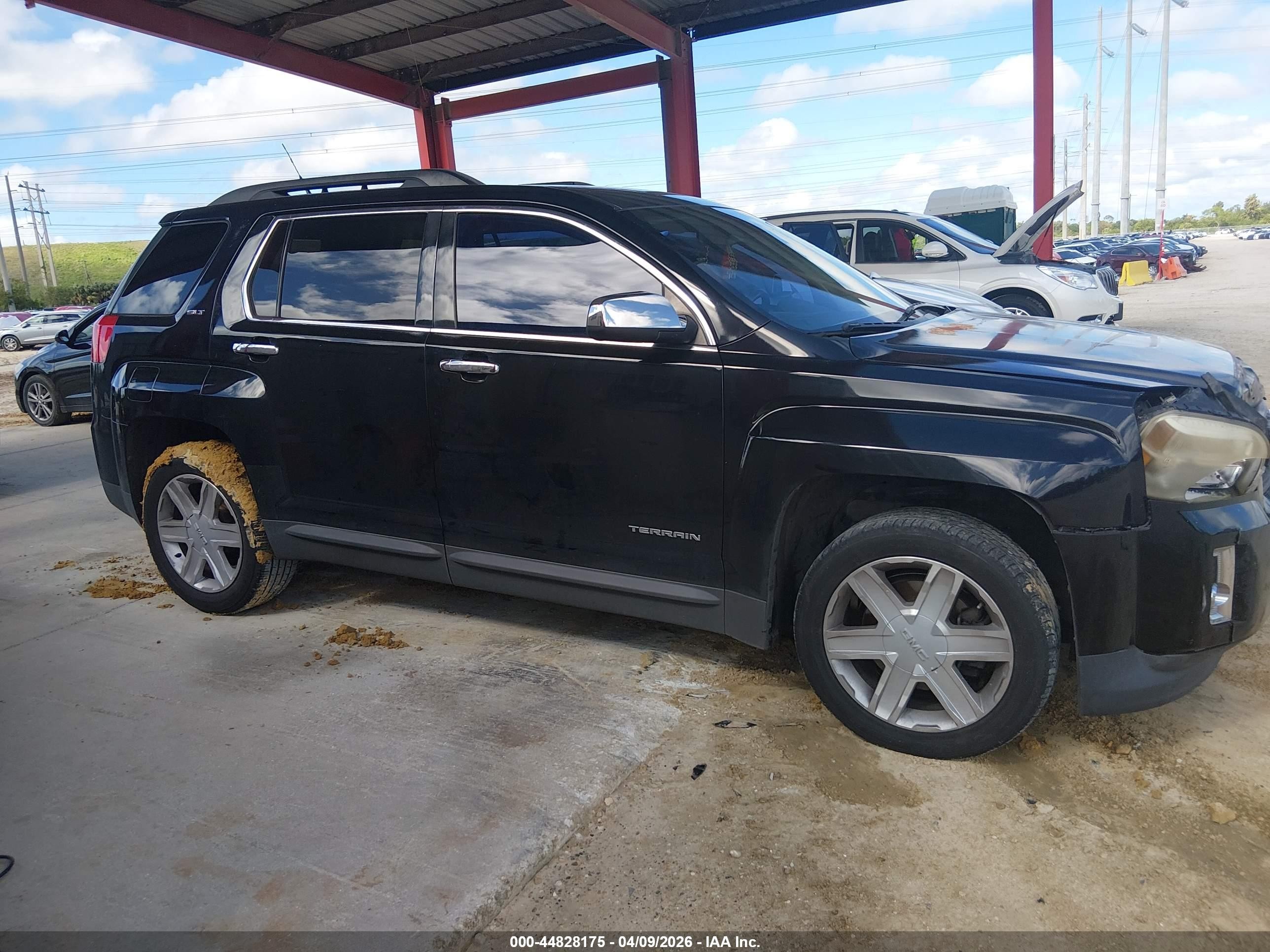 2012 Gmc Terrain Slt-1 Black vin: 2GKALUEK8C6270204