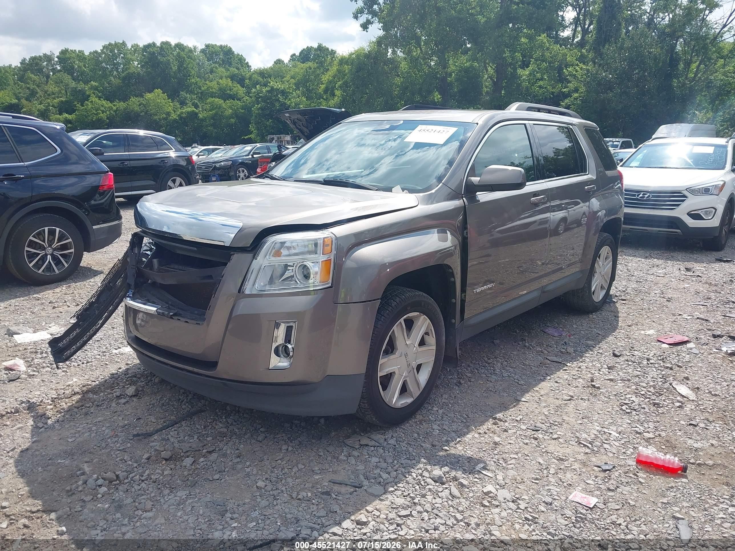 2012 Gmc Terrain Slt-1 Gray vin: 2GKALUEK8C6294616