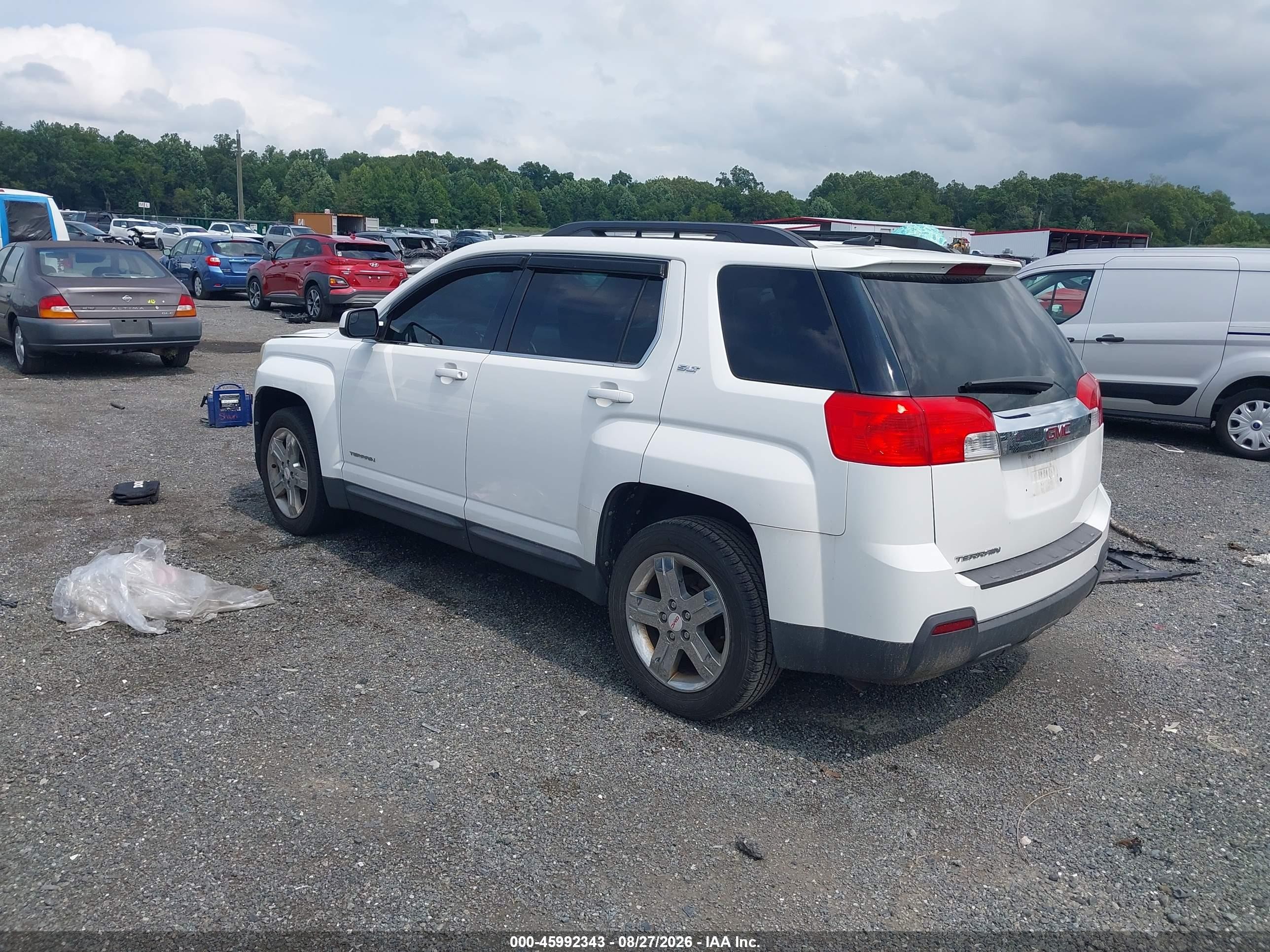 2012 Gmc Terrain Slt-1 White vin: 2GKALUEK8C6314203