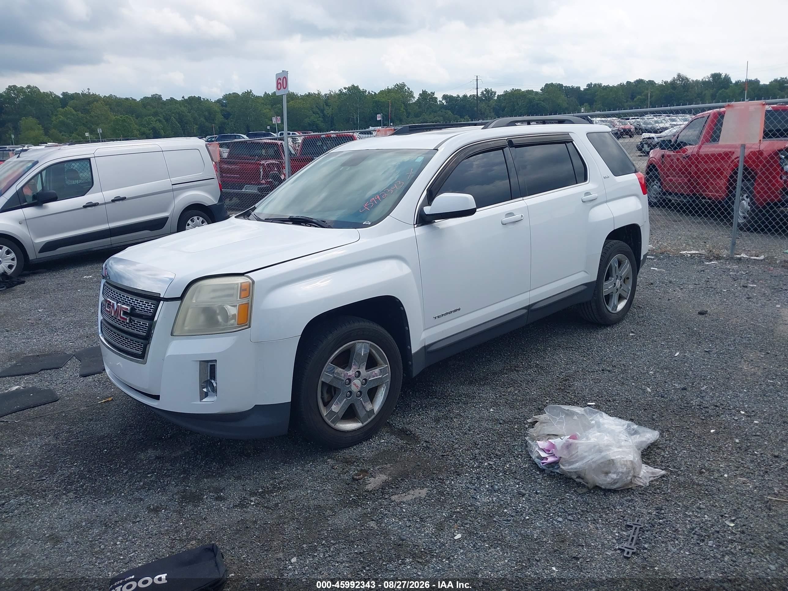 2012 Gmc Terrain Slt-1 White vin: 2GKALUEK8C6314203