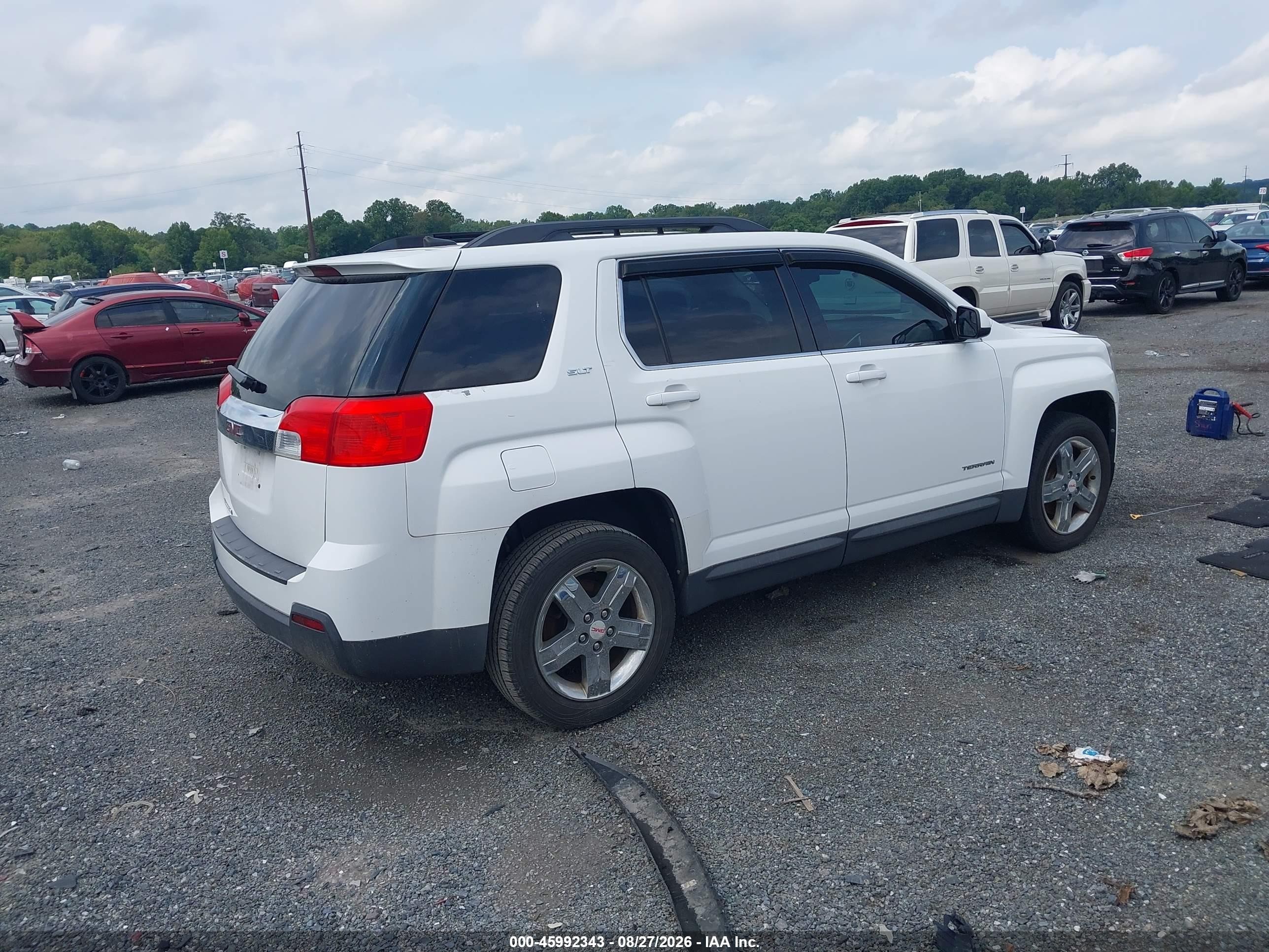 2012 Gmc Terrain Slt-1 White vin: 2GKALUEK8C6314203