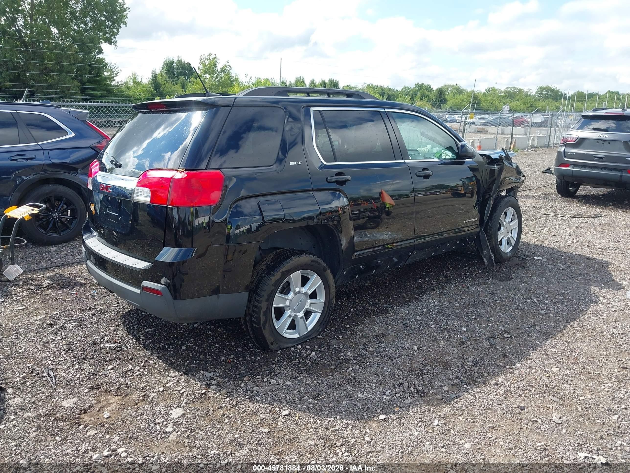 2013 Gmc Terrain Slt-1 Черный vin: 2GKALUEK8D6202132