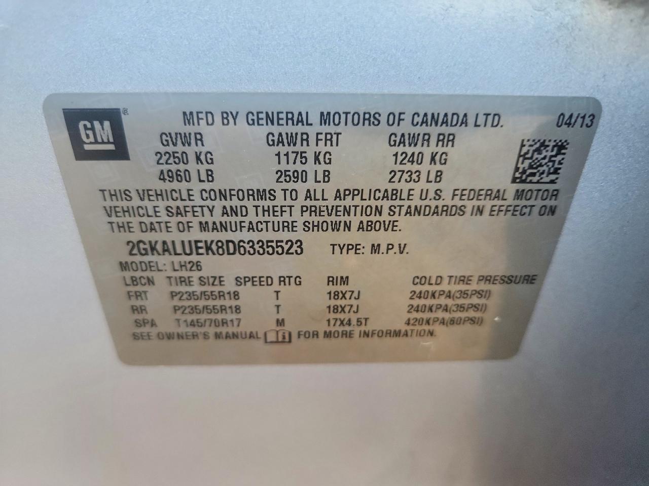 2013 Gmc Terrain Slt Silver vin: 2GKALUEK8D6335523