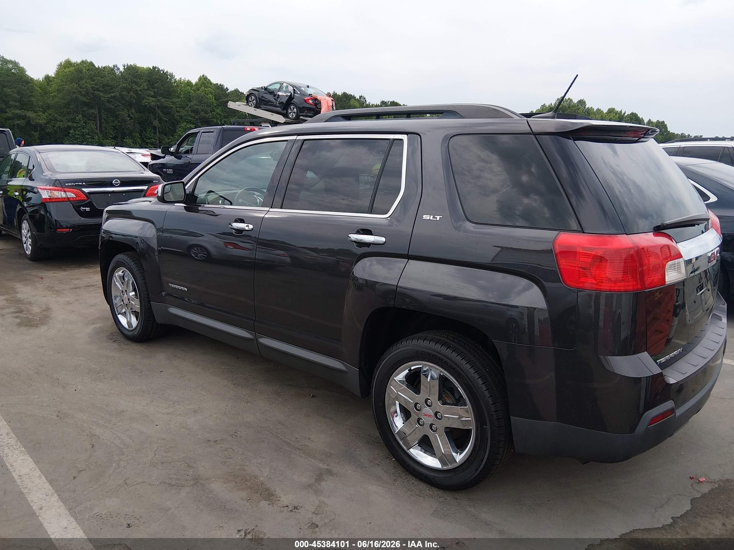 2013 Gmc Terrain Slt-1 Black vin: 2GKALUEK8D6351706