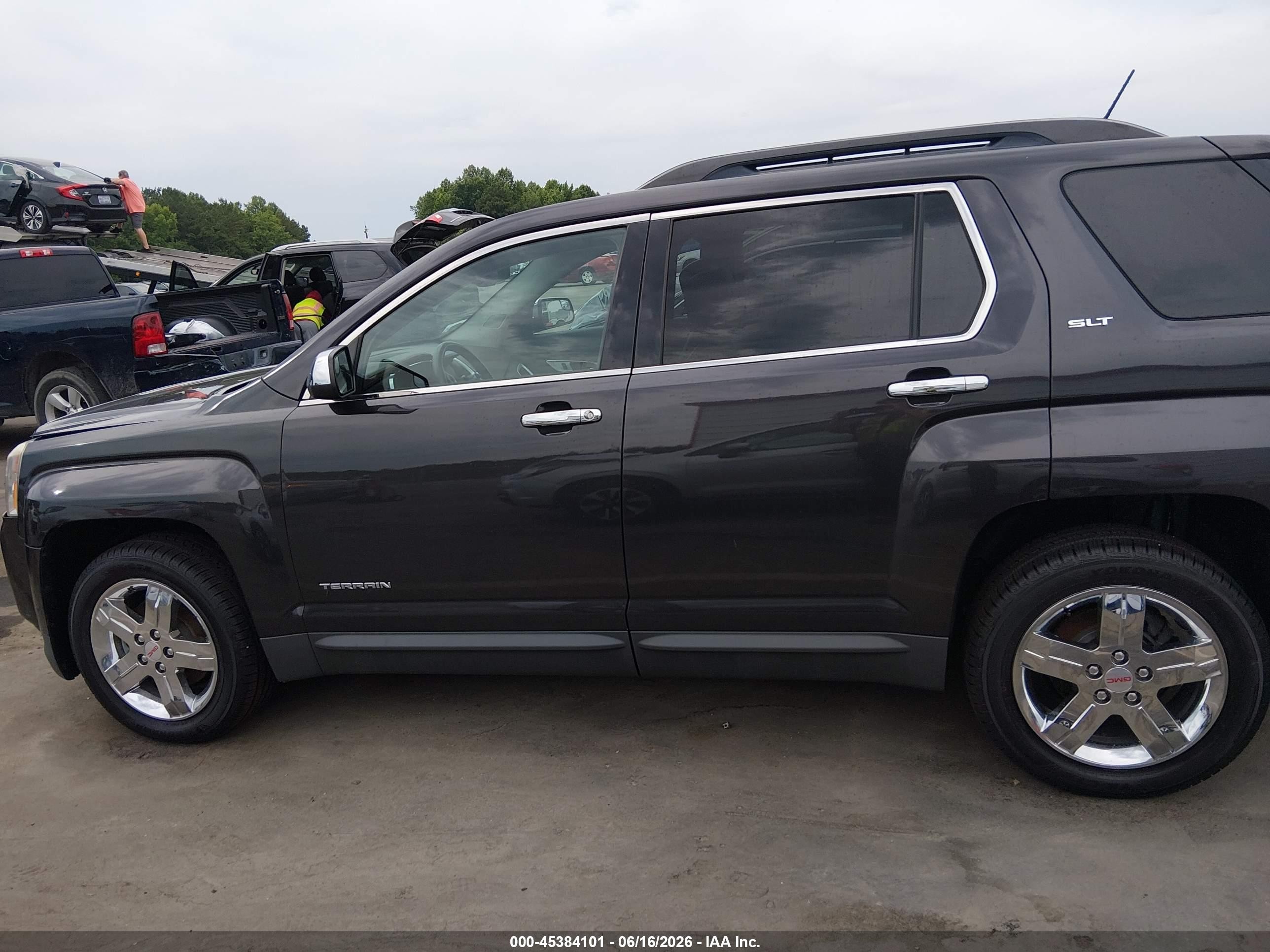 2013 Gmc Terrain Slt-1 Black vin: 2GKALUEK8D6351706