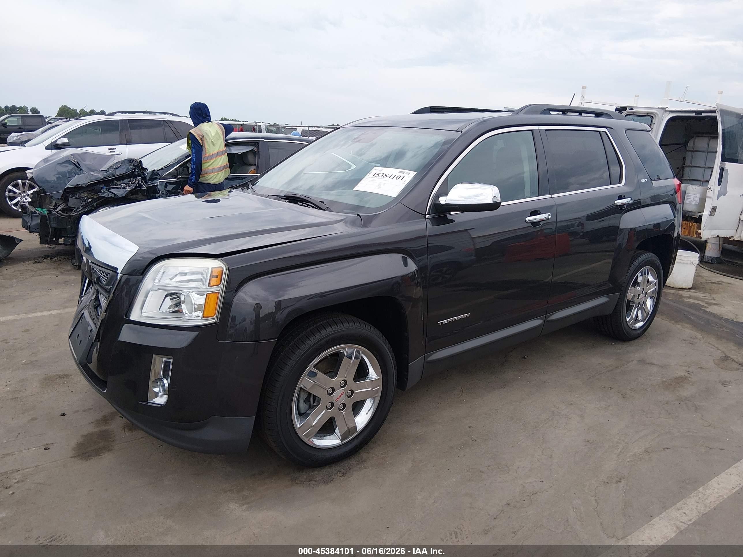 2013 Gmc Terrain Slt-1 Black vin: 2GKALUEK8D6351706