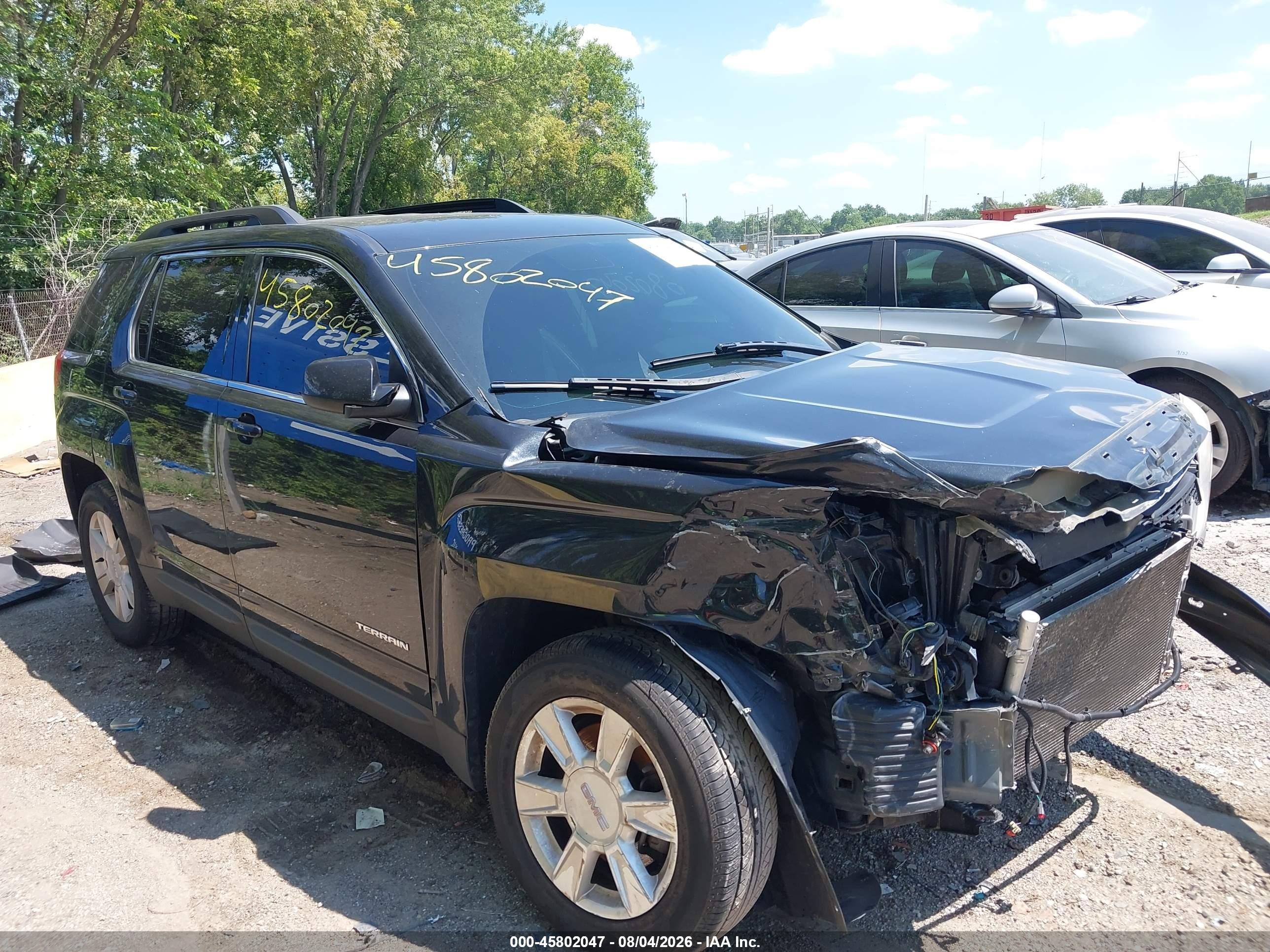 2013 Gmc Terrain Slt-1 Black vin: 2GKALUEK8D6419308