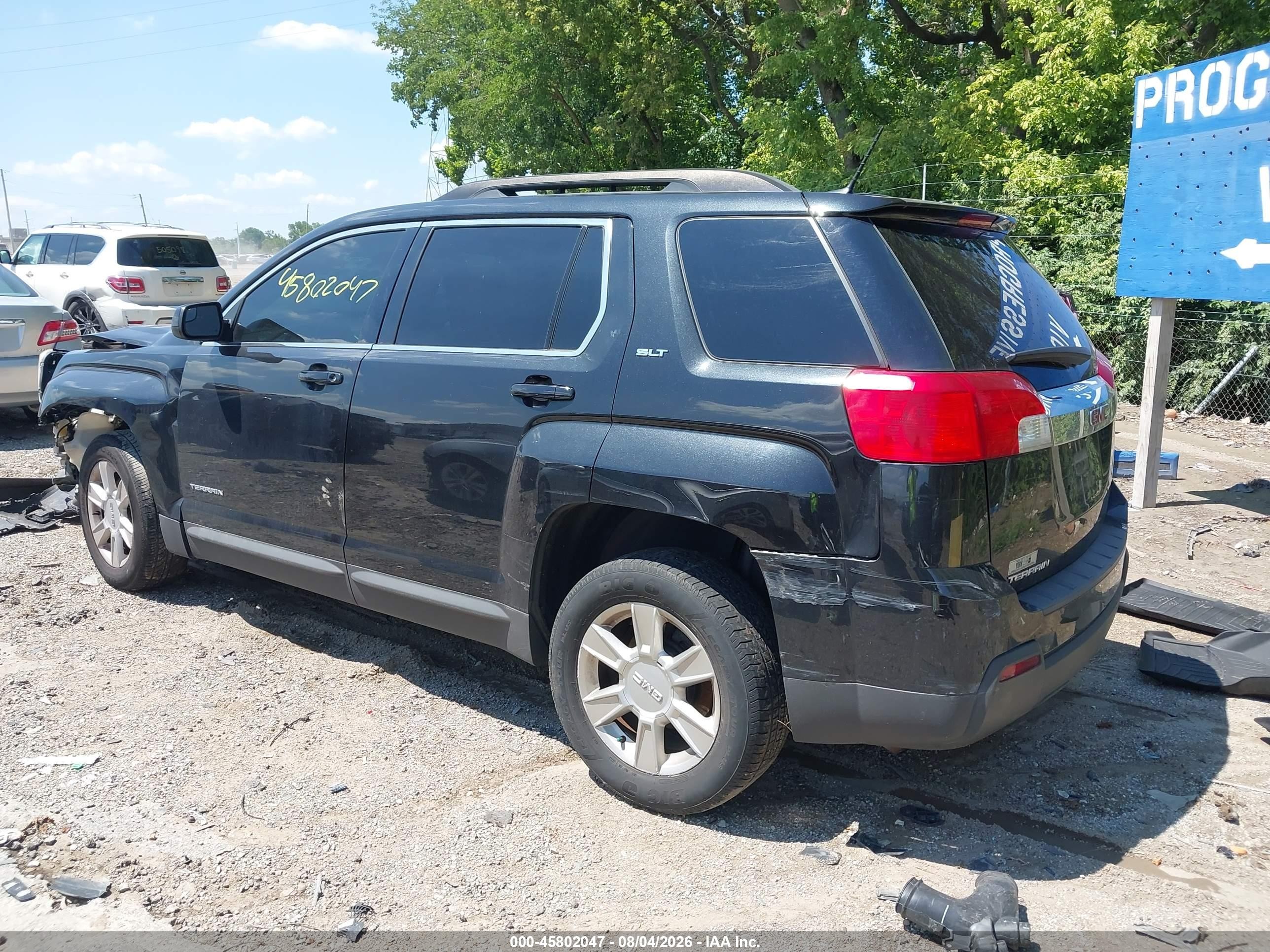 2013 Gmc Terrain Slt-1 Black vin: 2GKALUEK8D6419308