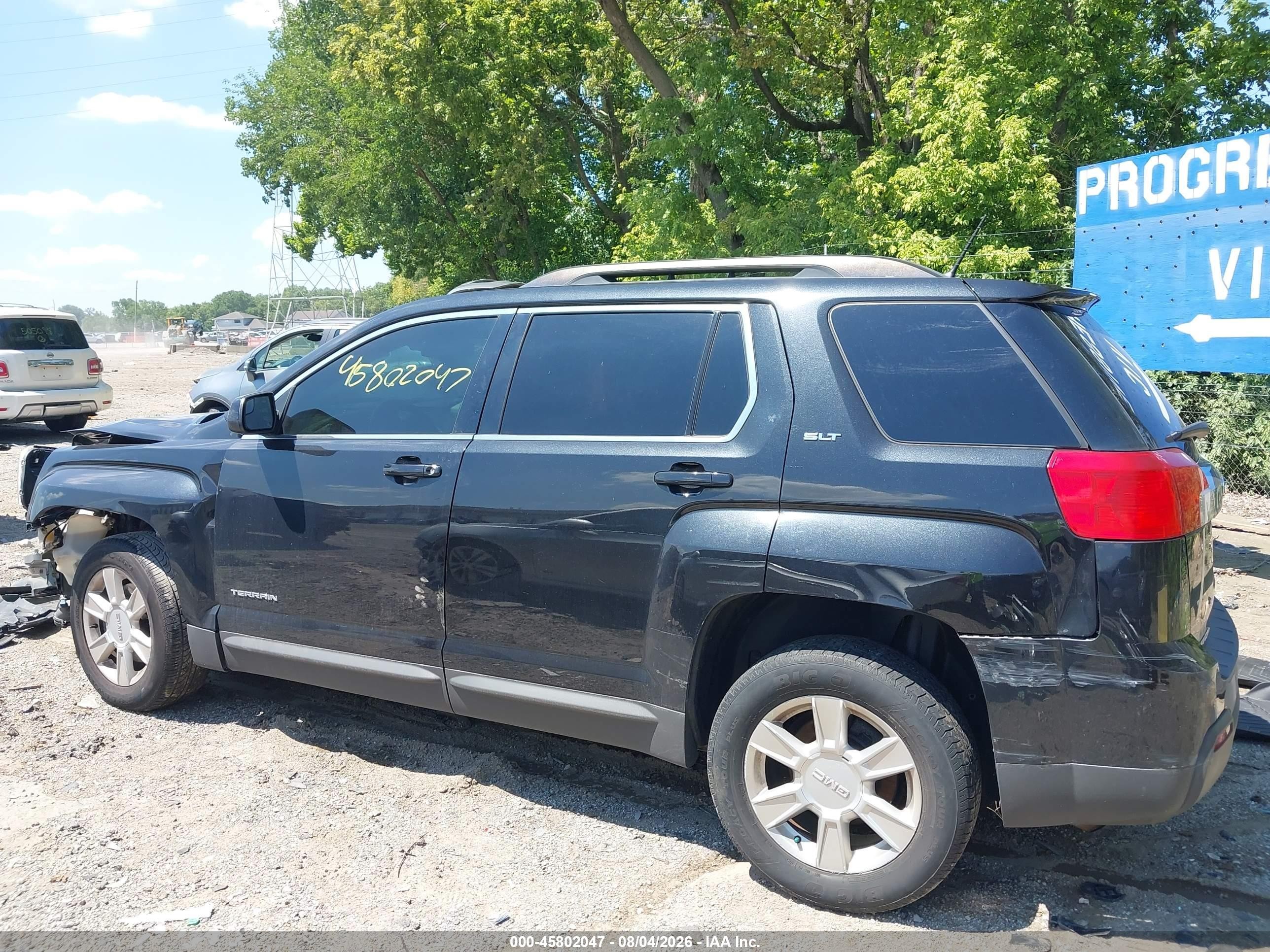 2013 Gmc Terrain Slt-1 Black vin: 2GKALUEK8D6419308