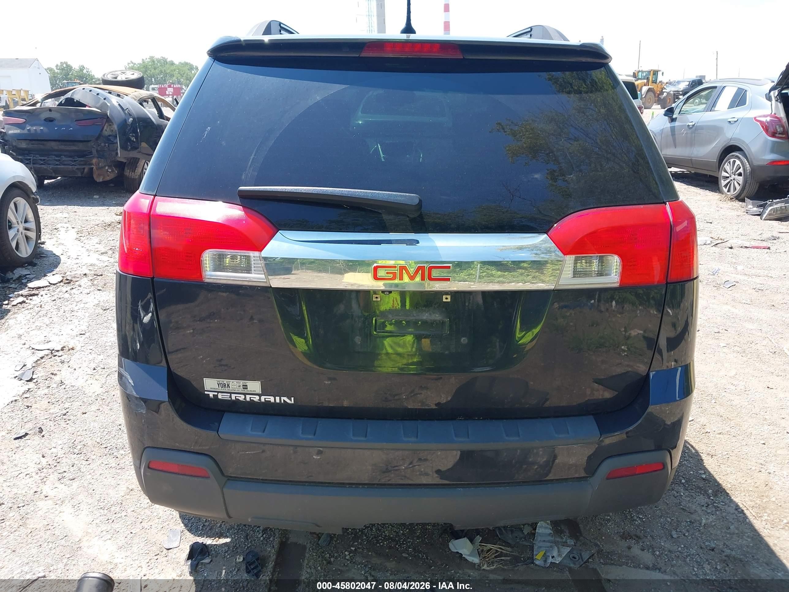 2013 Gmc Terrain Slt-1 Black vin: 2GKALUEK8D6419308