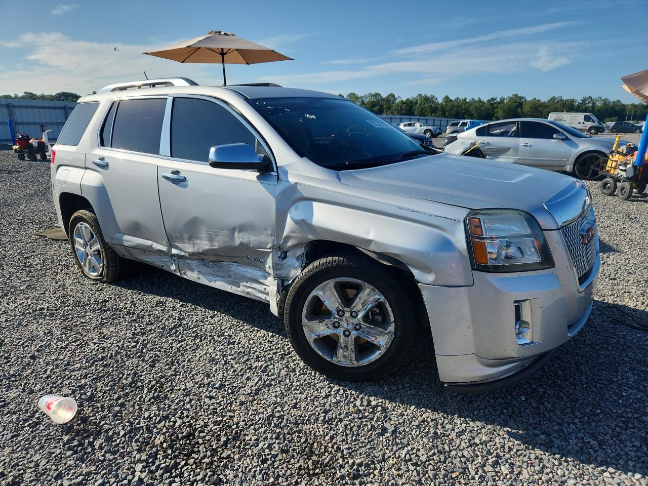 2014 Gmc Terrain Denali Silver vin: 2GKALUEK8E6141186