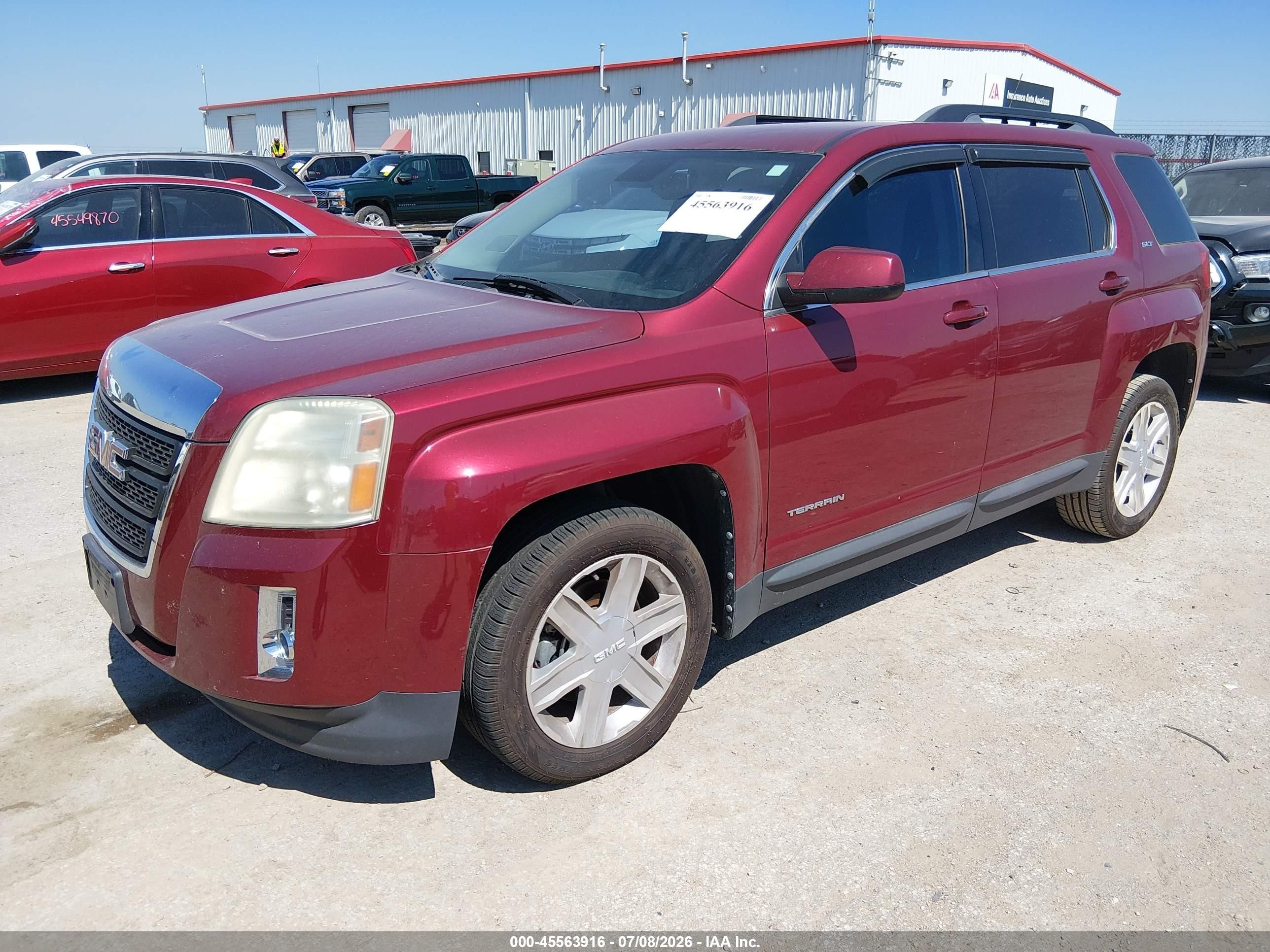 2012 Gmc Terrain Slt-1 Красный vin: 2GKALUEK9C6298948