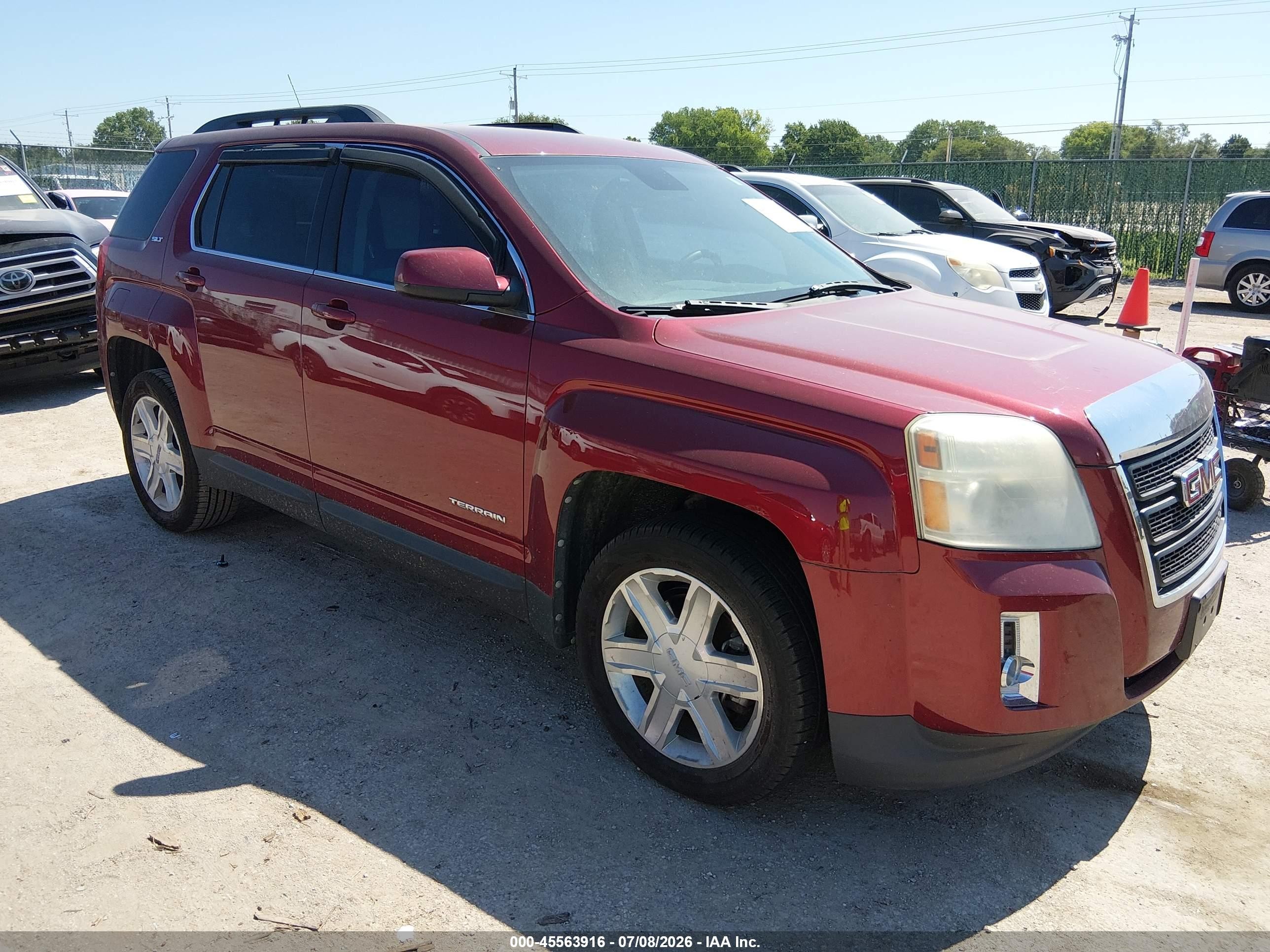 2012 Gmc Terrain Slt-1 Красный vin: 2GKALUEK9C6298948