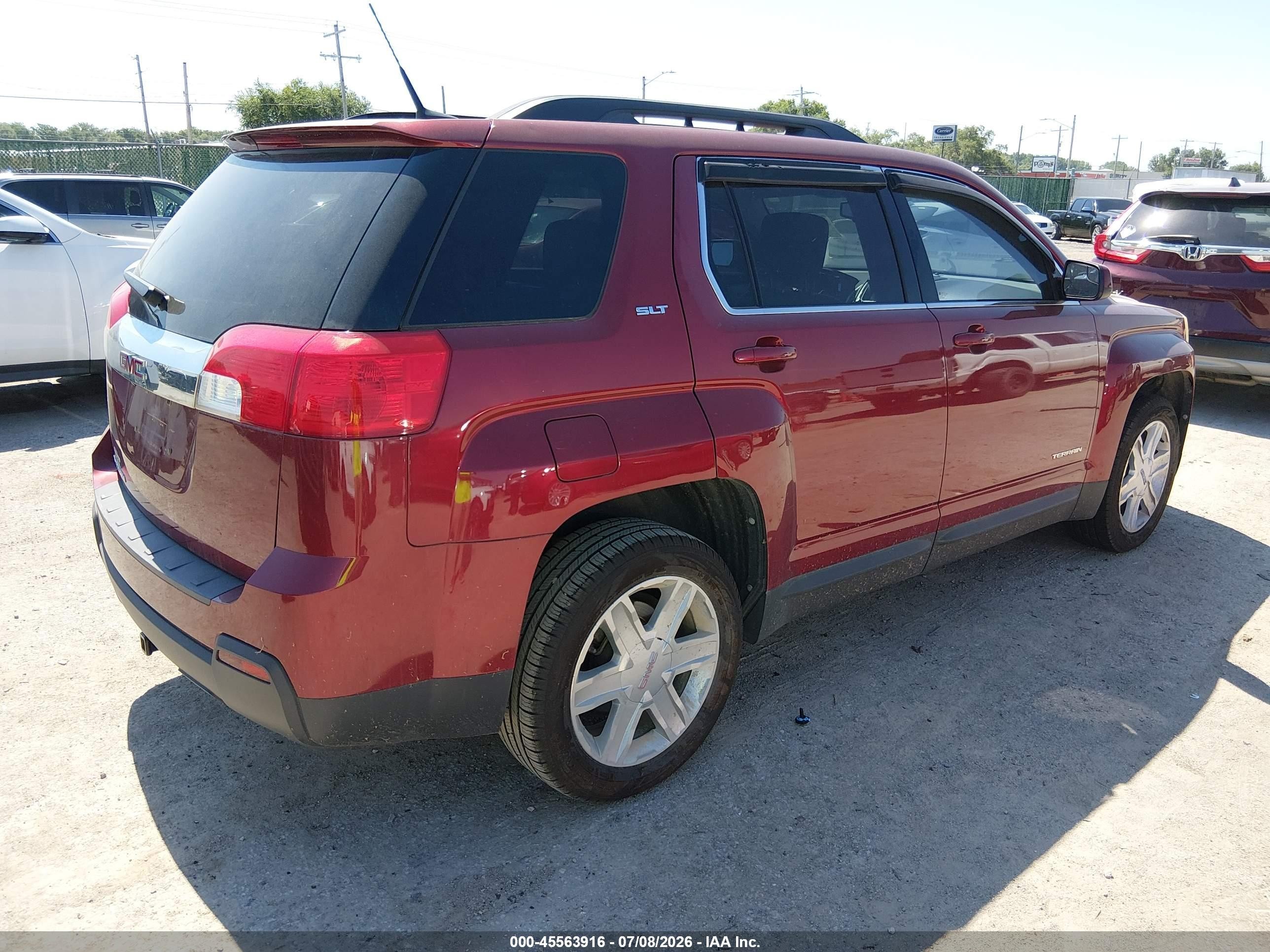 2012 Gmc Terrain Slt-1 Красный vin: 2GKALUEK9C6298948