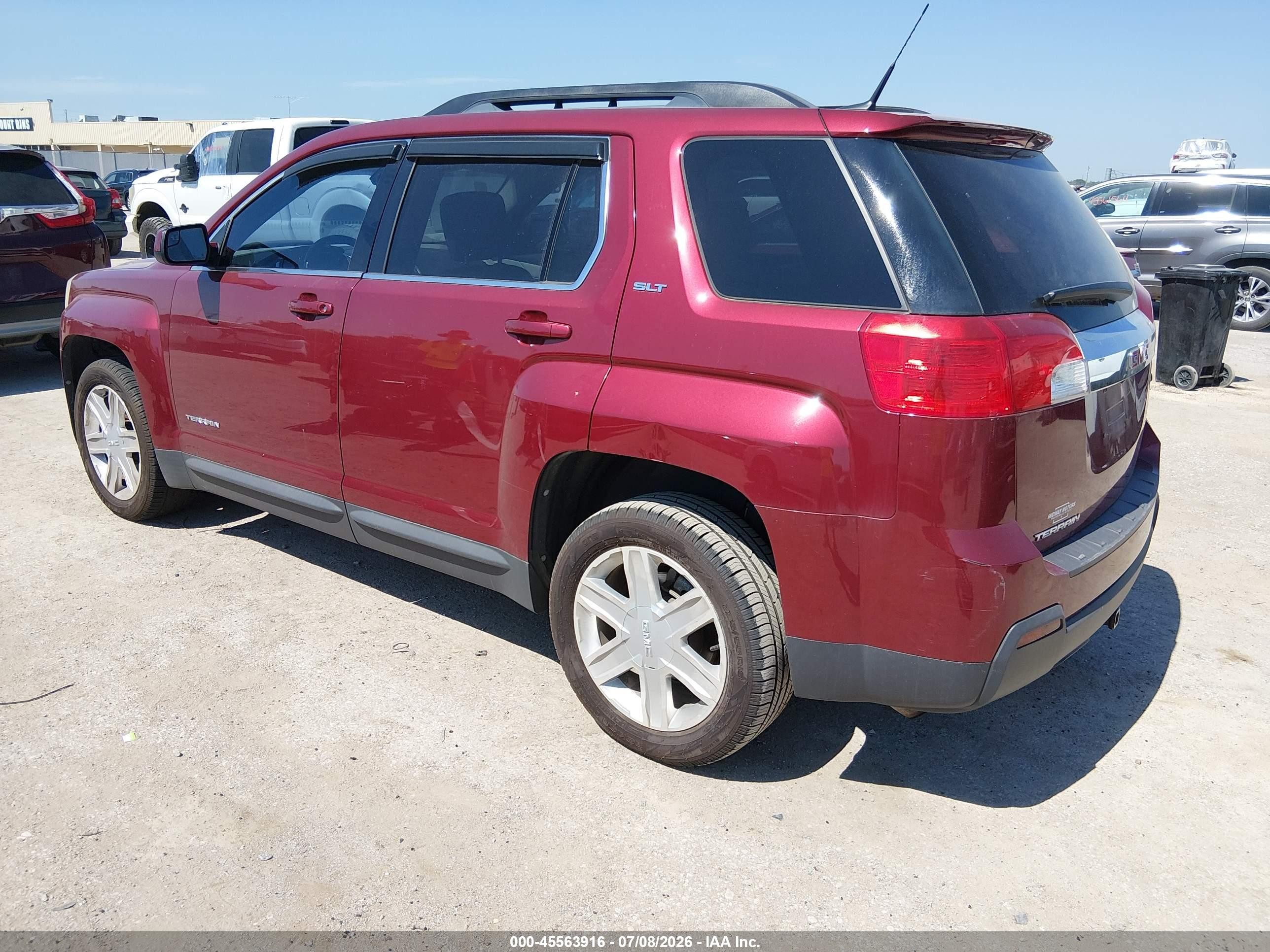 2012 Gmc Terrain Slt-1 Красный vin: 2GKALUEK9C6298948