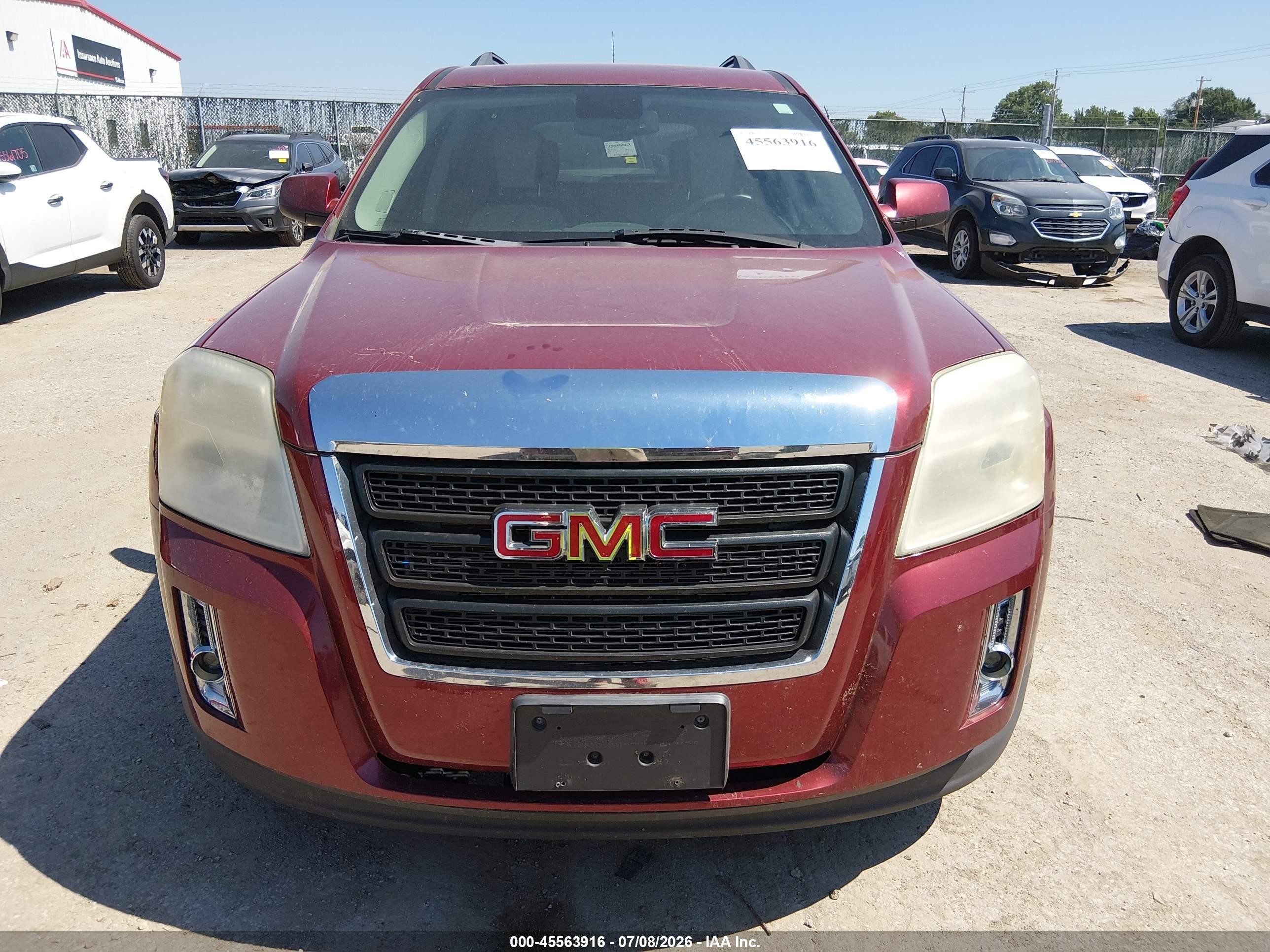 2012 Gmc Terrain Slt-1 Красный vin: 2GKALUEK9C6298948