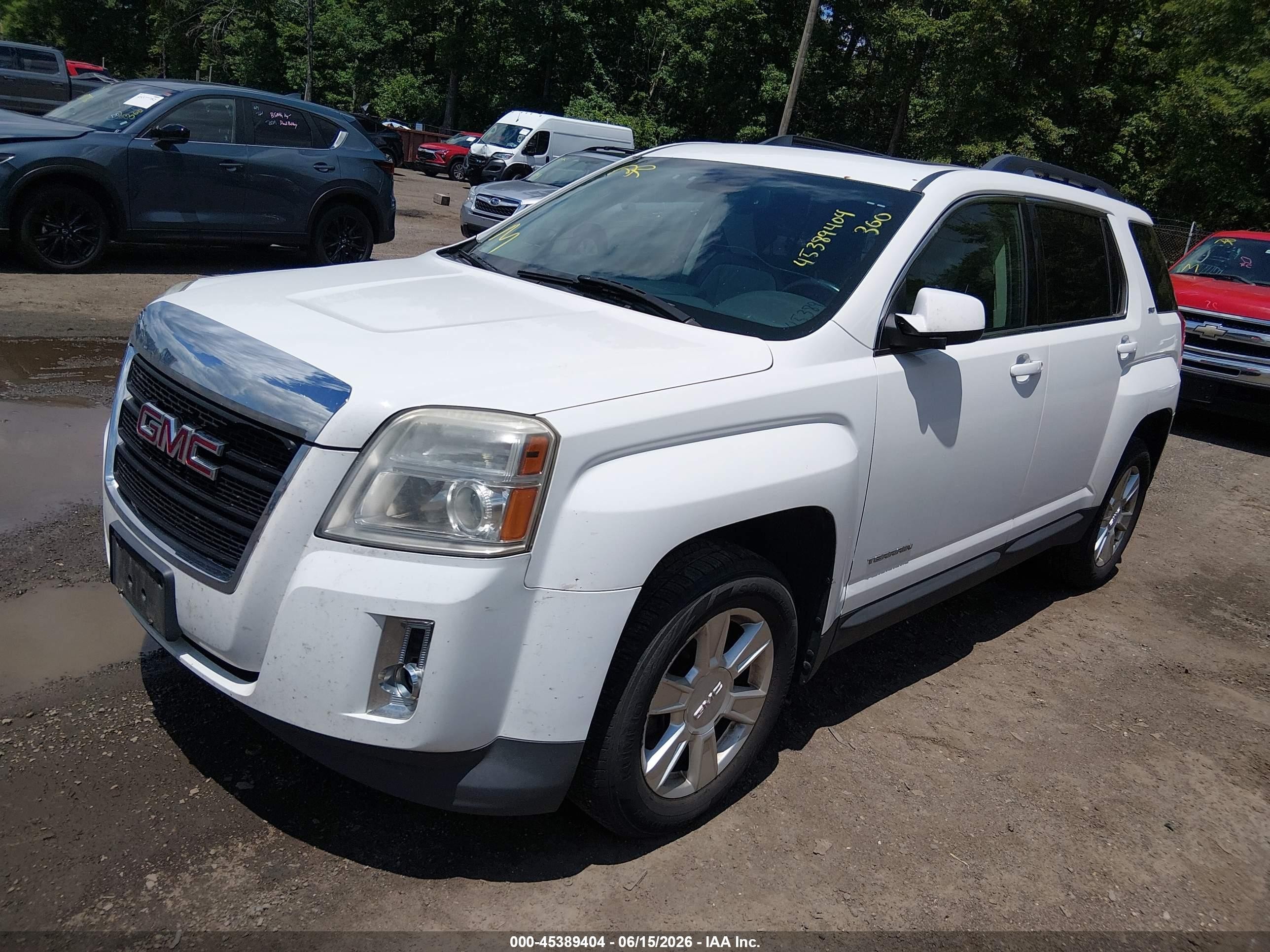2013 Gmc Terrain Slt-1 White vin: 2GKALUEK9D6298899