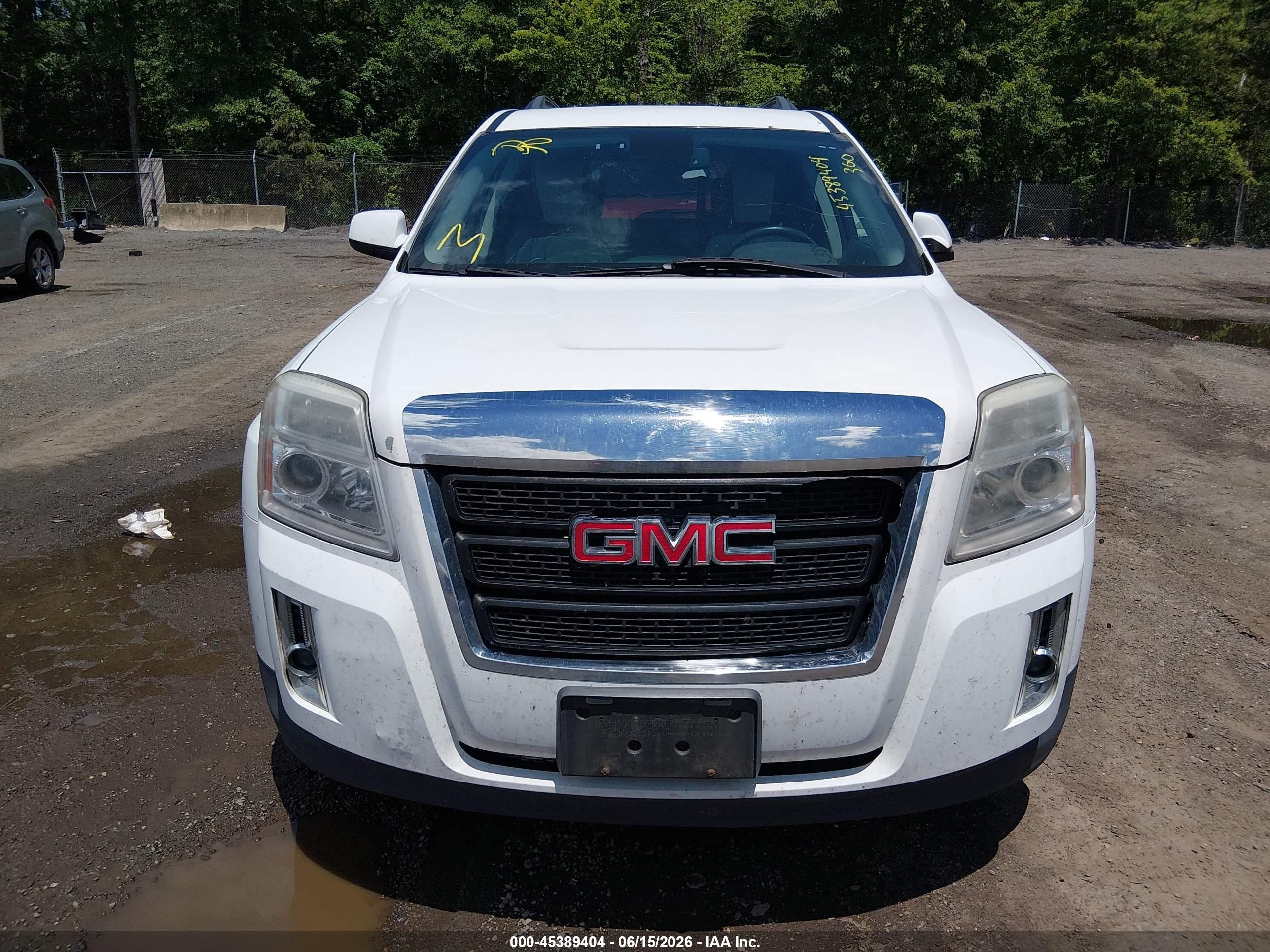 2013 Gmc Terrain Slt-1 White vin: 2GKALUEK9D6298899