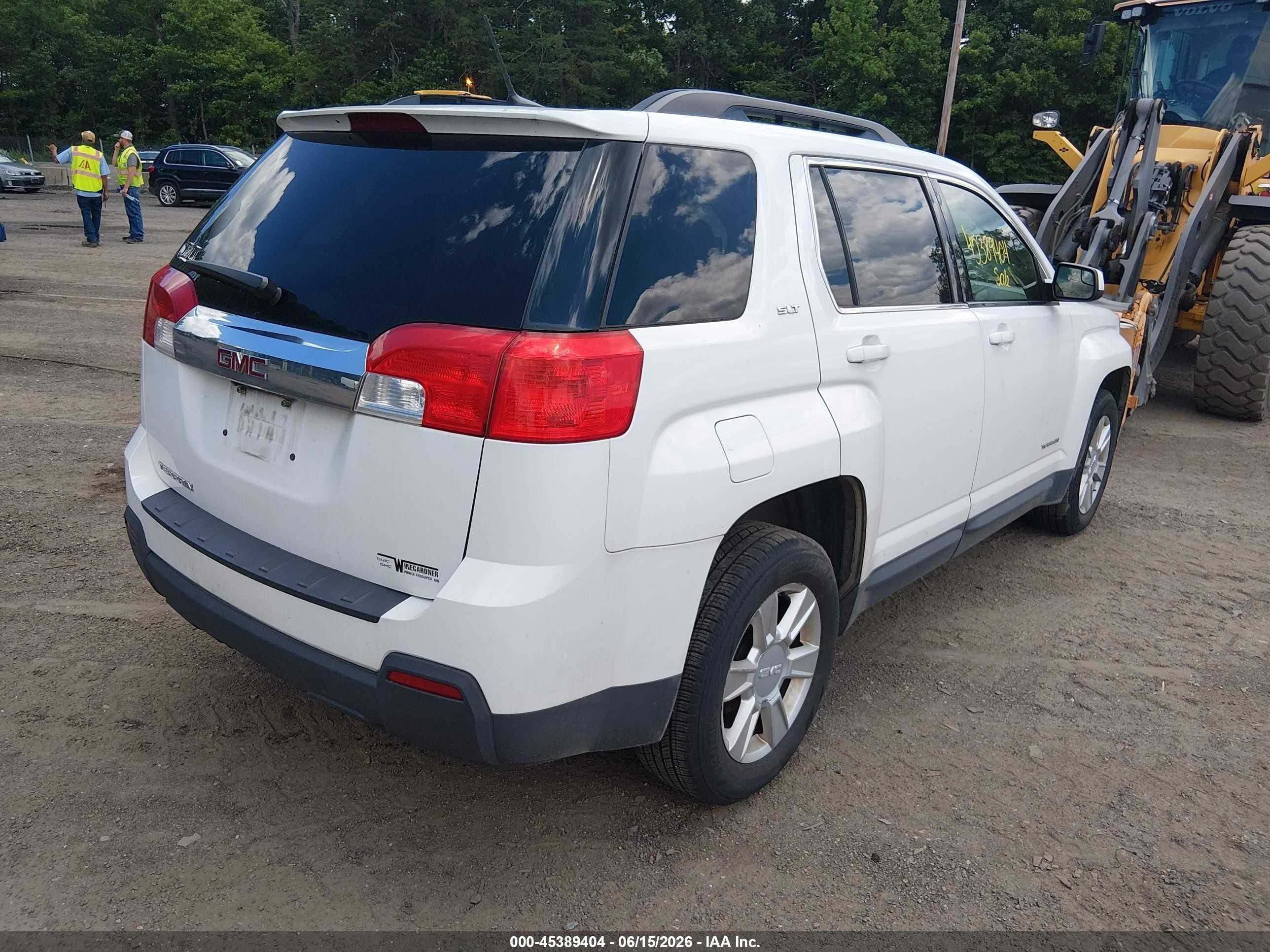 2013 Gmc Terrain Slt-1 White vin: 2GKALUEK9D6298899