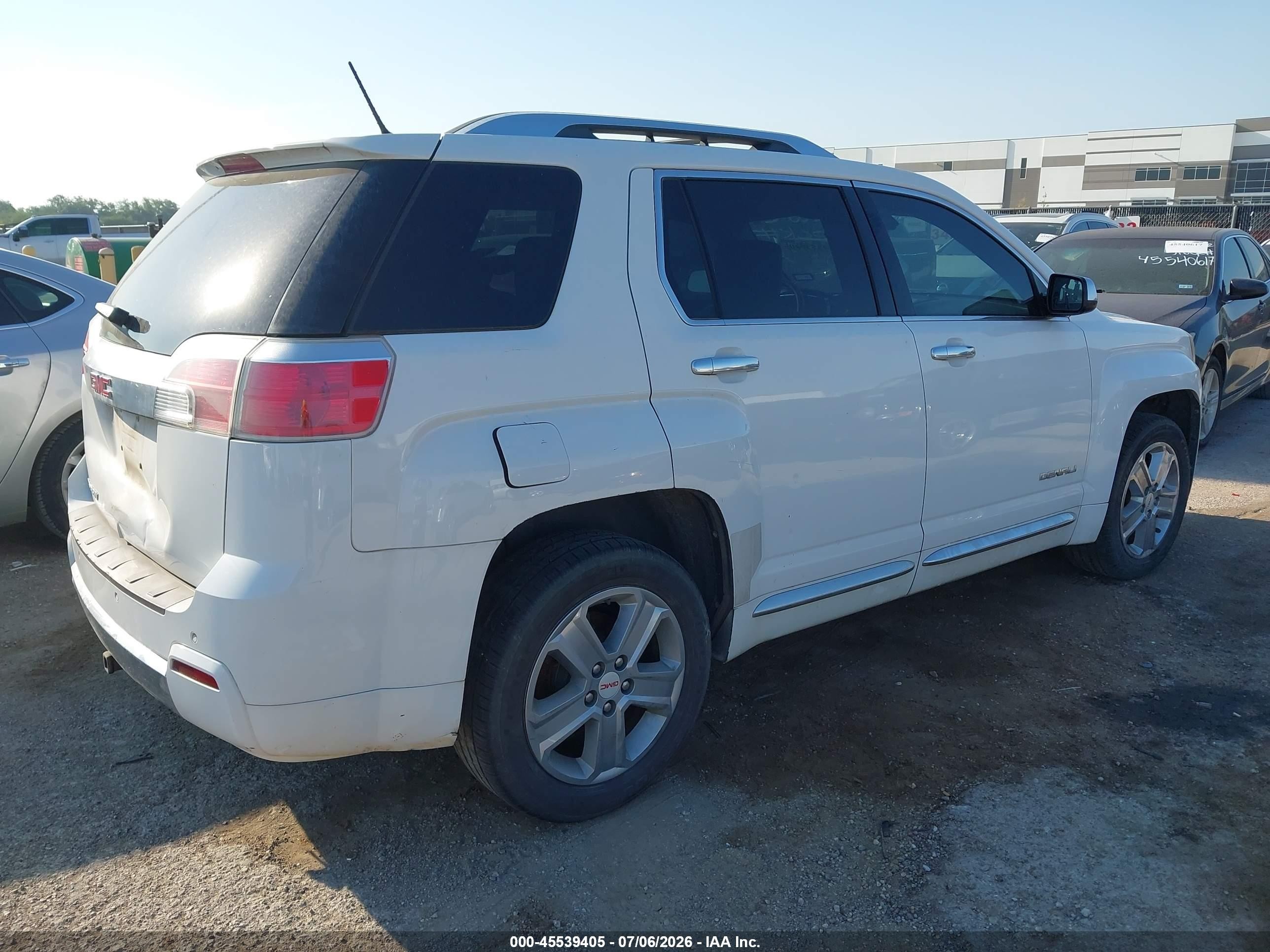 2014 Gmc Terrain Denali White vin: 2GKALUEK9E6137101
