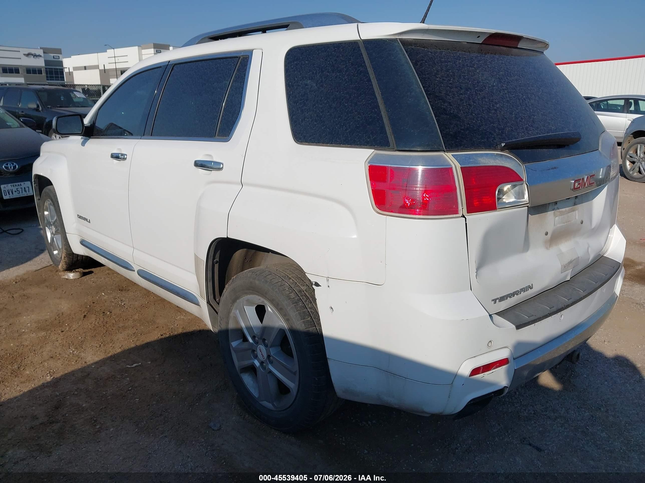 2014 Gmc Terrain Denali White vin: 2GKALUEK9E6137101
