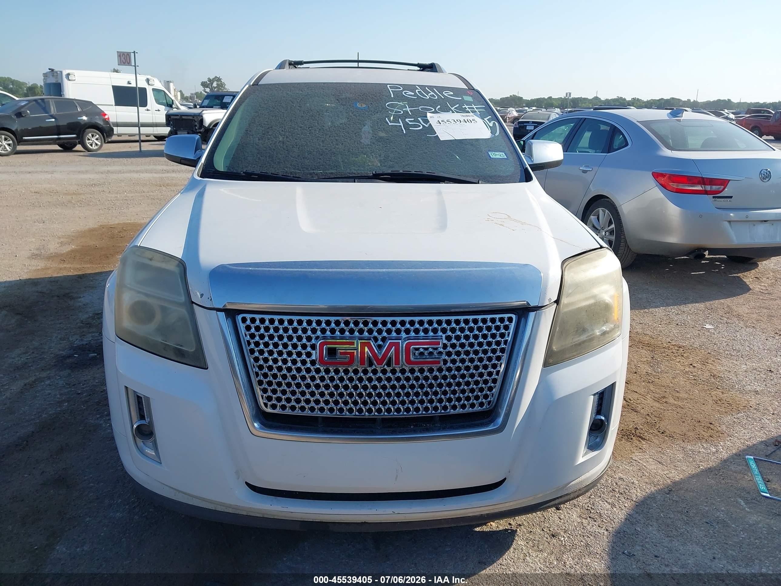 2014 Gmc Terrain Denali White vin: 2GKALUEK9E6137101