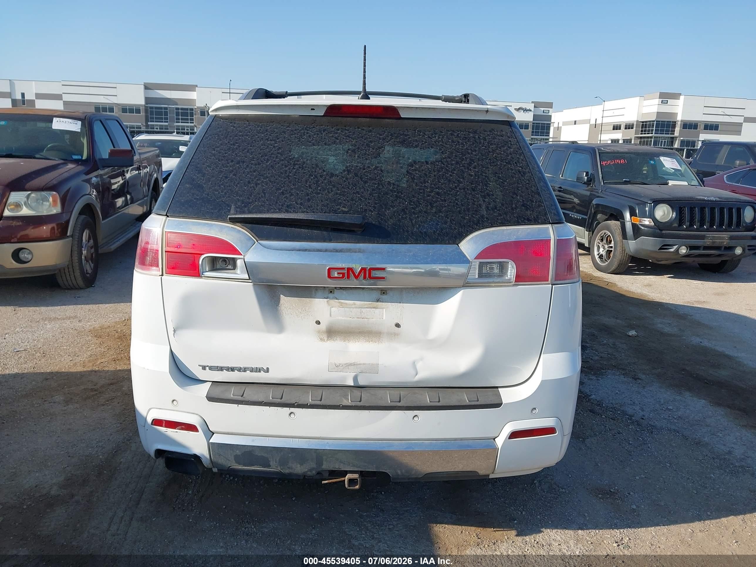 2014 Gmc Terrain Denali White vin: 2GKALUEK9E6137101