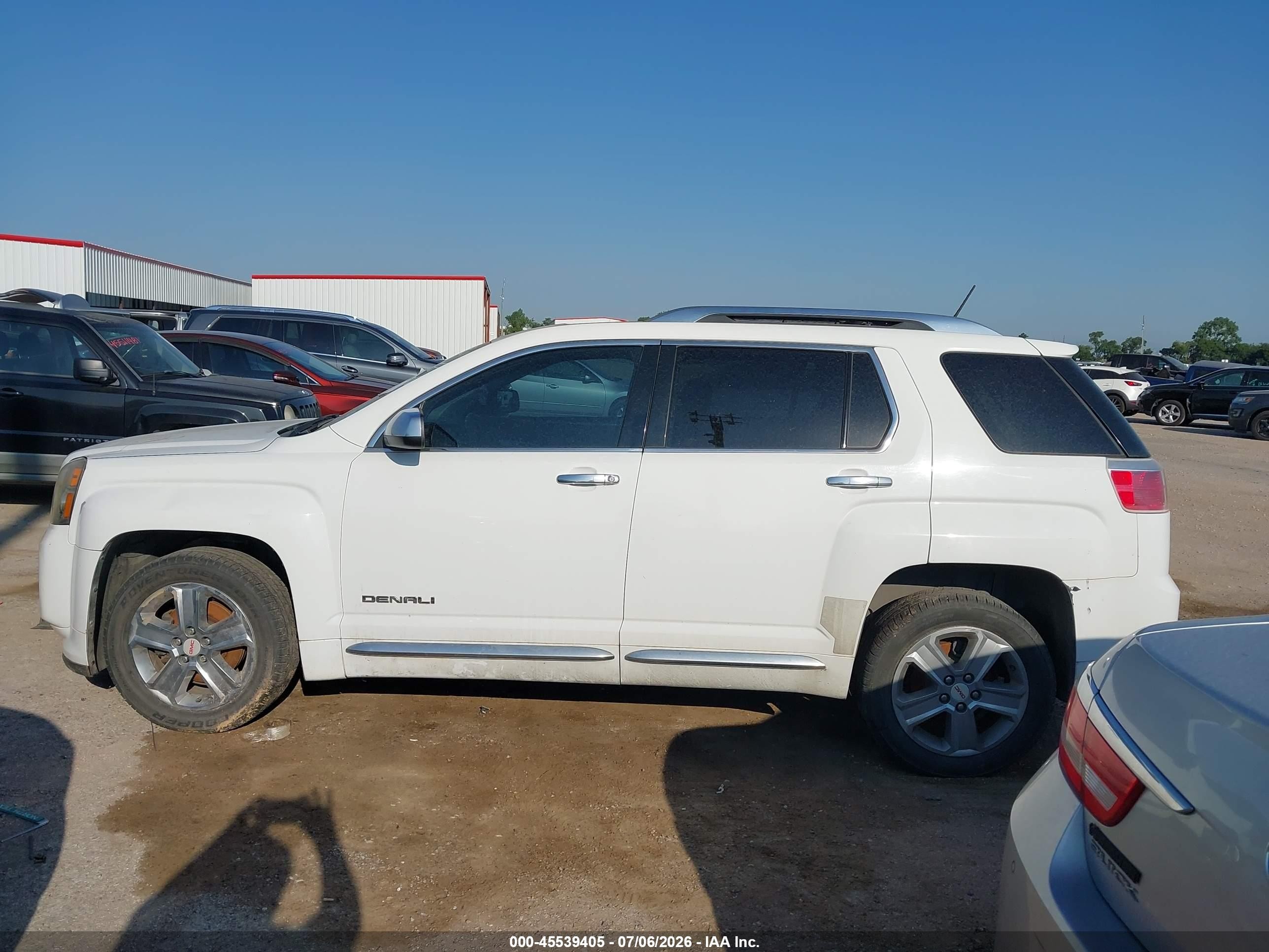 2014 Gmc Terrain Denali White vin: 2GKALUEK9E6137101