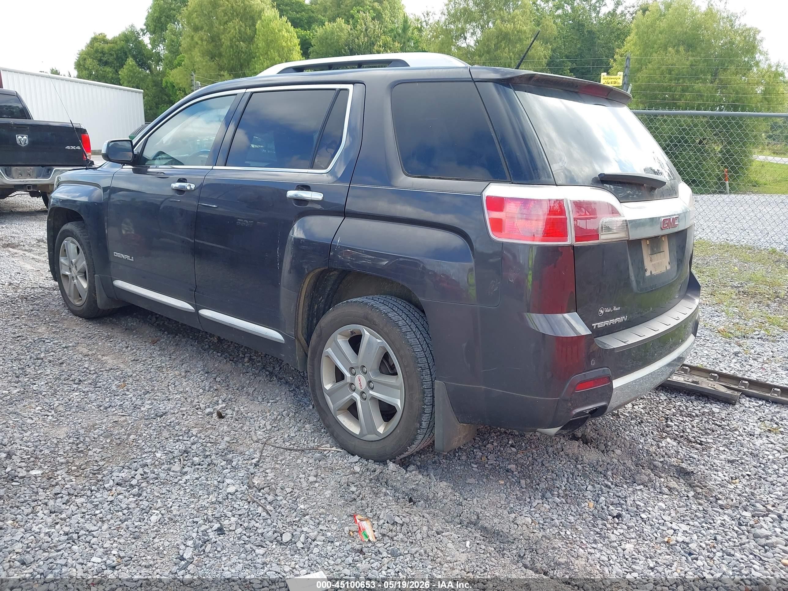 2014 Gmc Terrain Denali Black vin: 2GKALUEK9E6196519