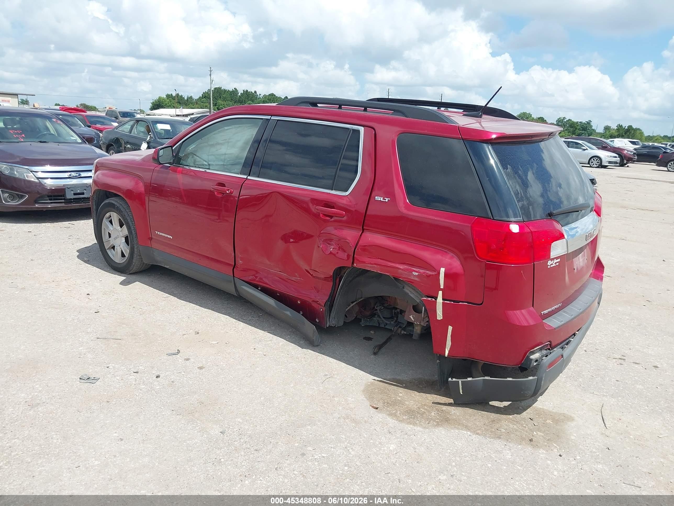 2013 Gmc Terrain Slt-1 Red vin: 2GKALUEKXD6224097