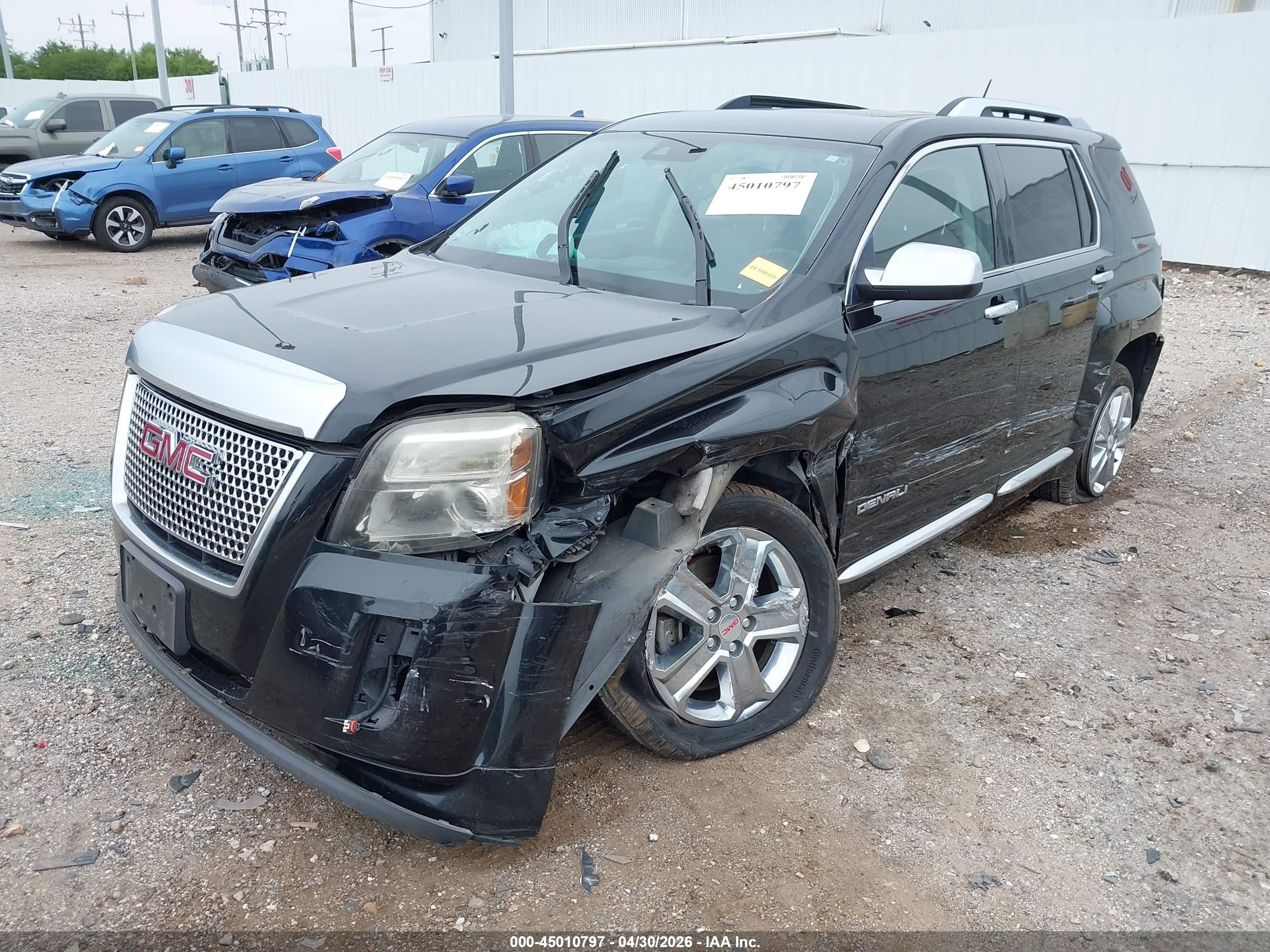2015 Gmc Terrain Denali Black vin: 2GKALUEKXF6171842