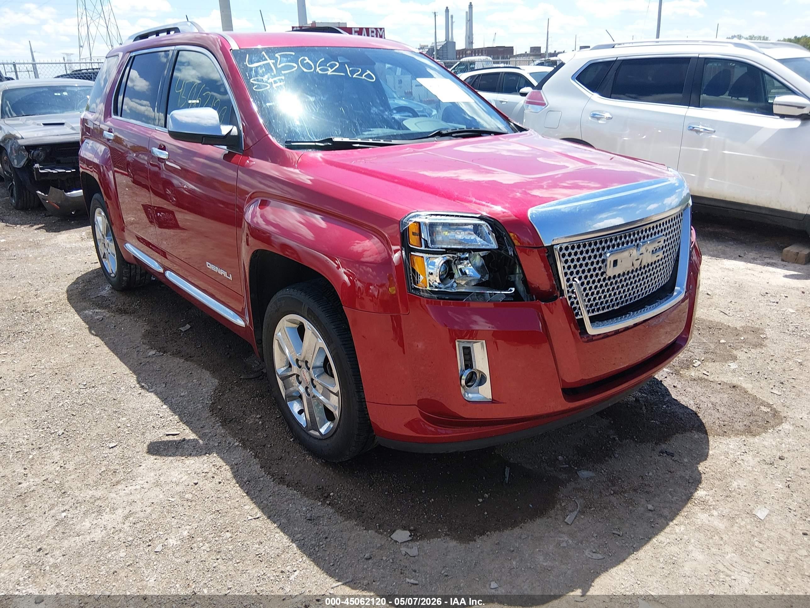 2015 Gmc Terrain Denali Red vin: 2GKALUEKXF6295593