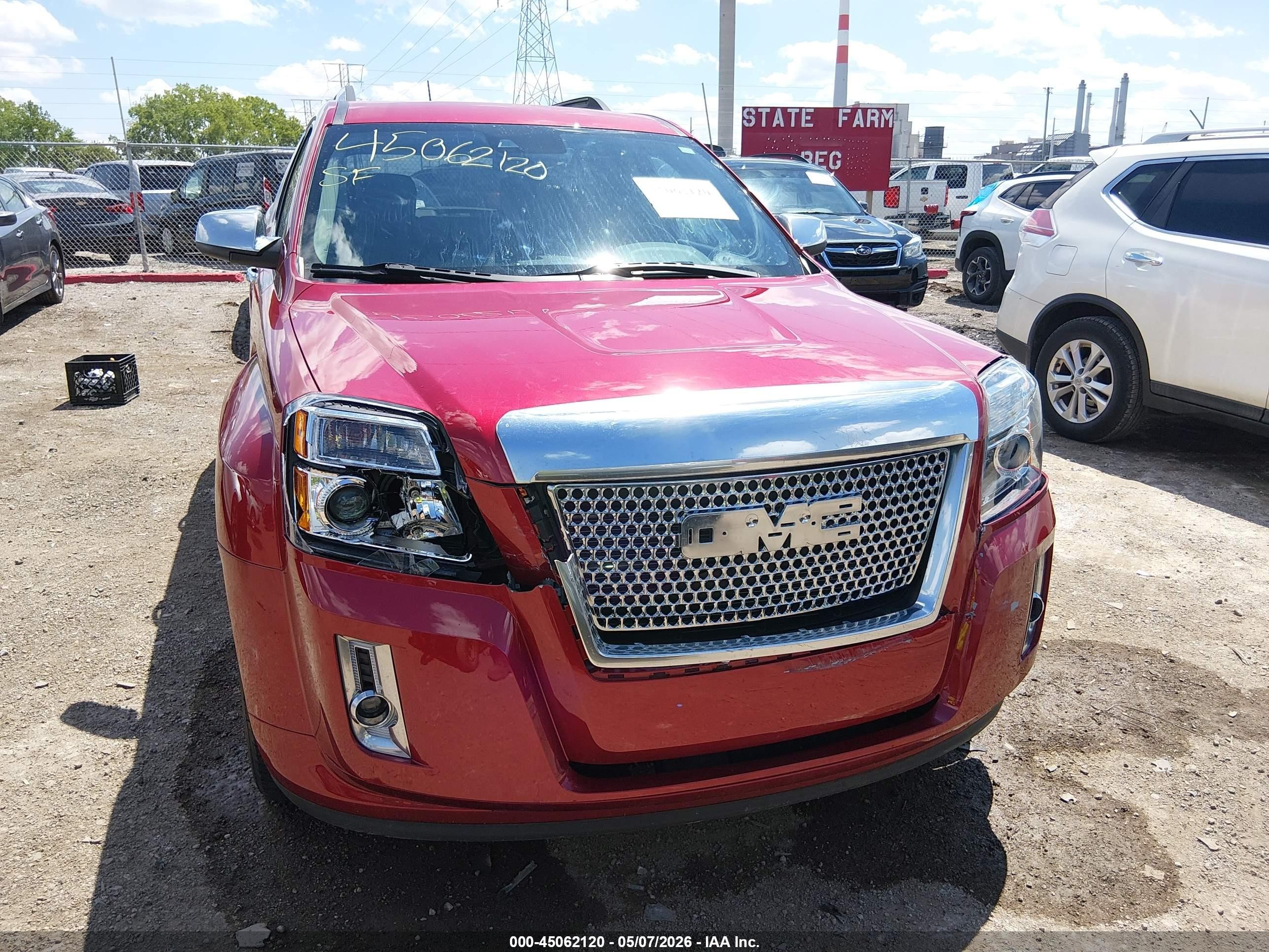 2015 Gmc Terrain Denali Red vin: 2GKALUEKXF6295593