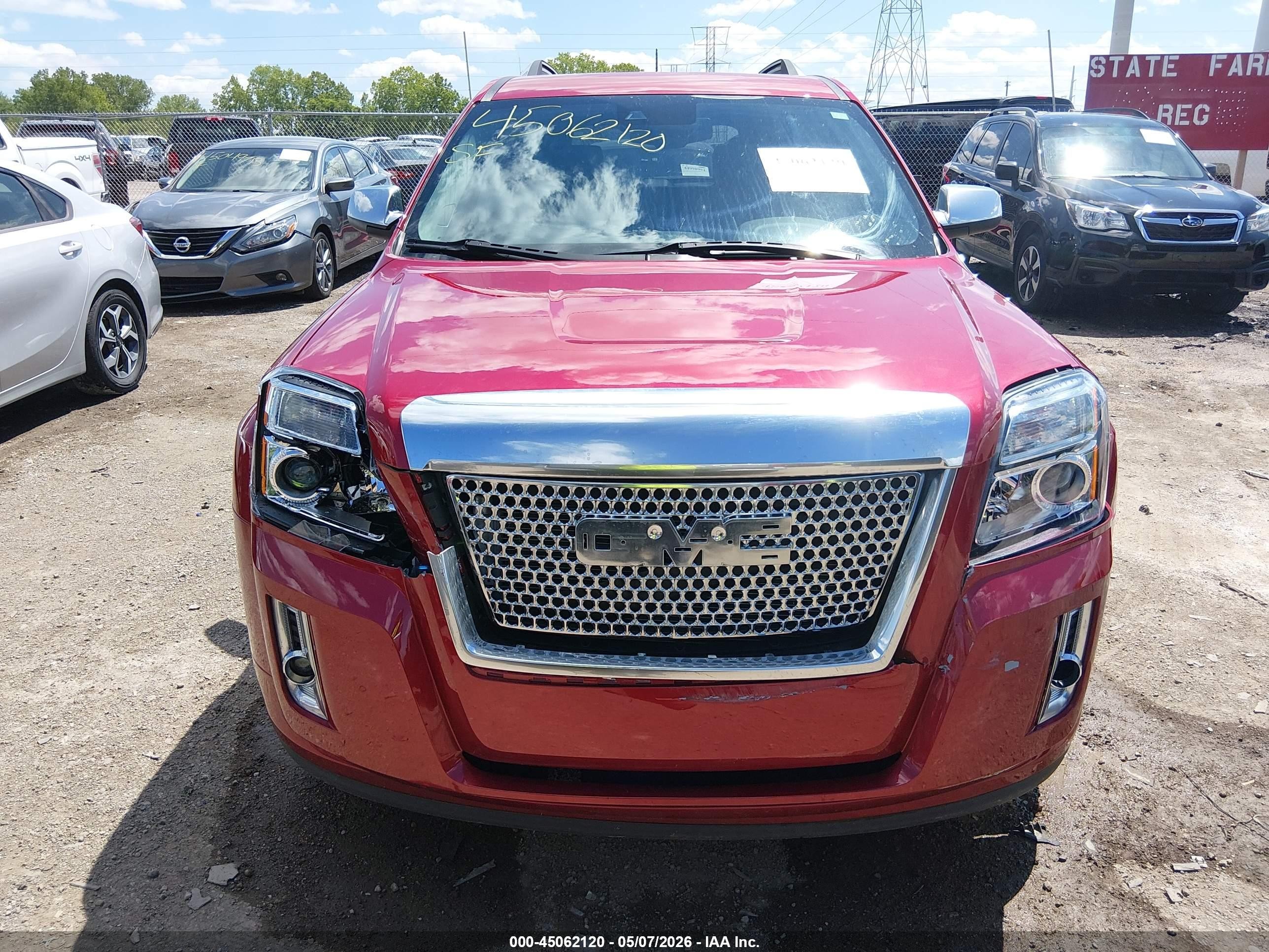 2015 Gmc Terrain Denali Red vin: 2GKALUEKXF6295593