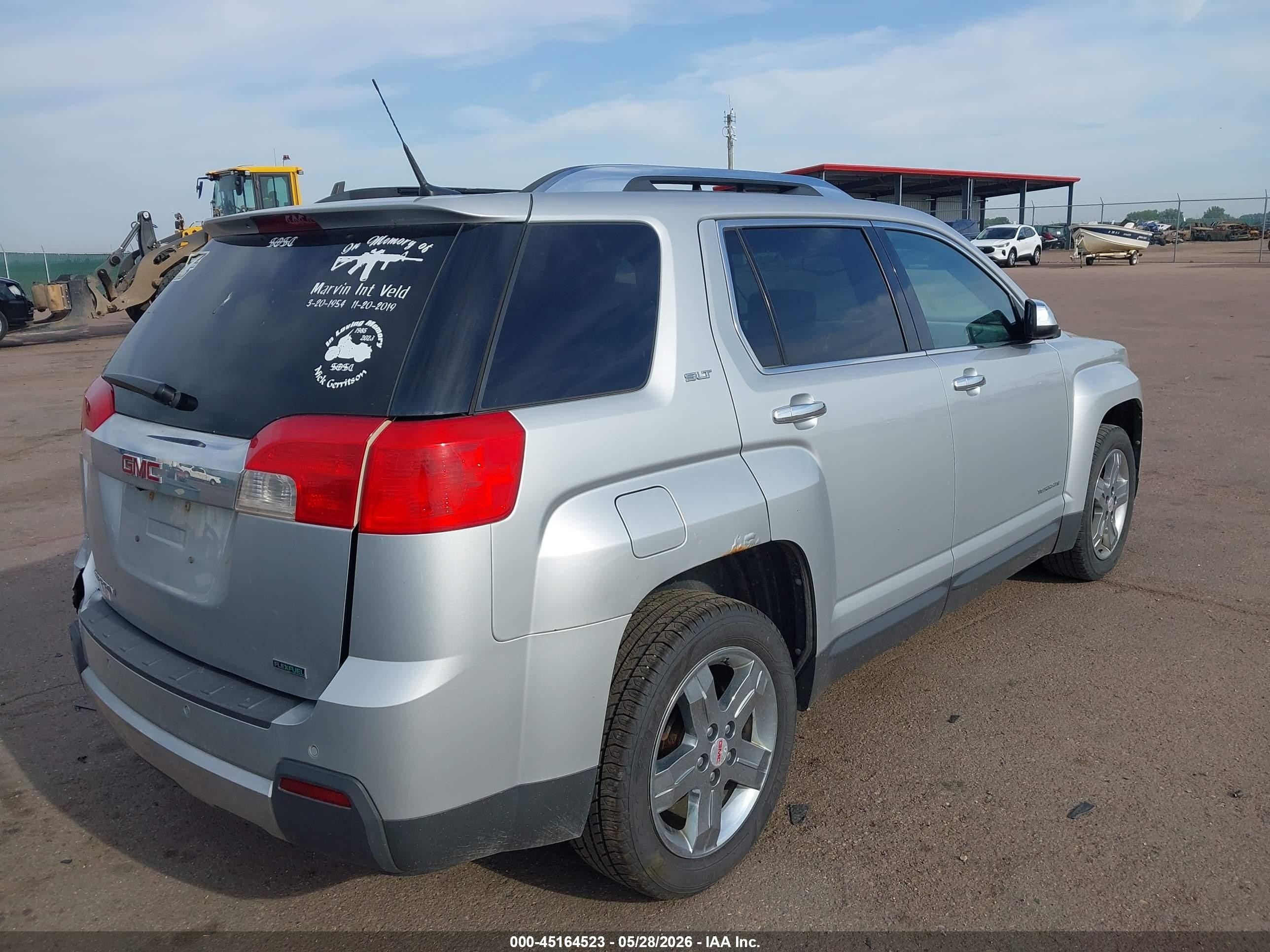 2012 Gmc Terrain Slt-2 Silver vin: 2GKALWEK0C6105386