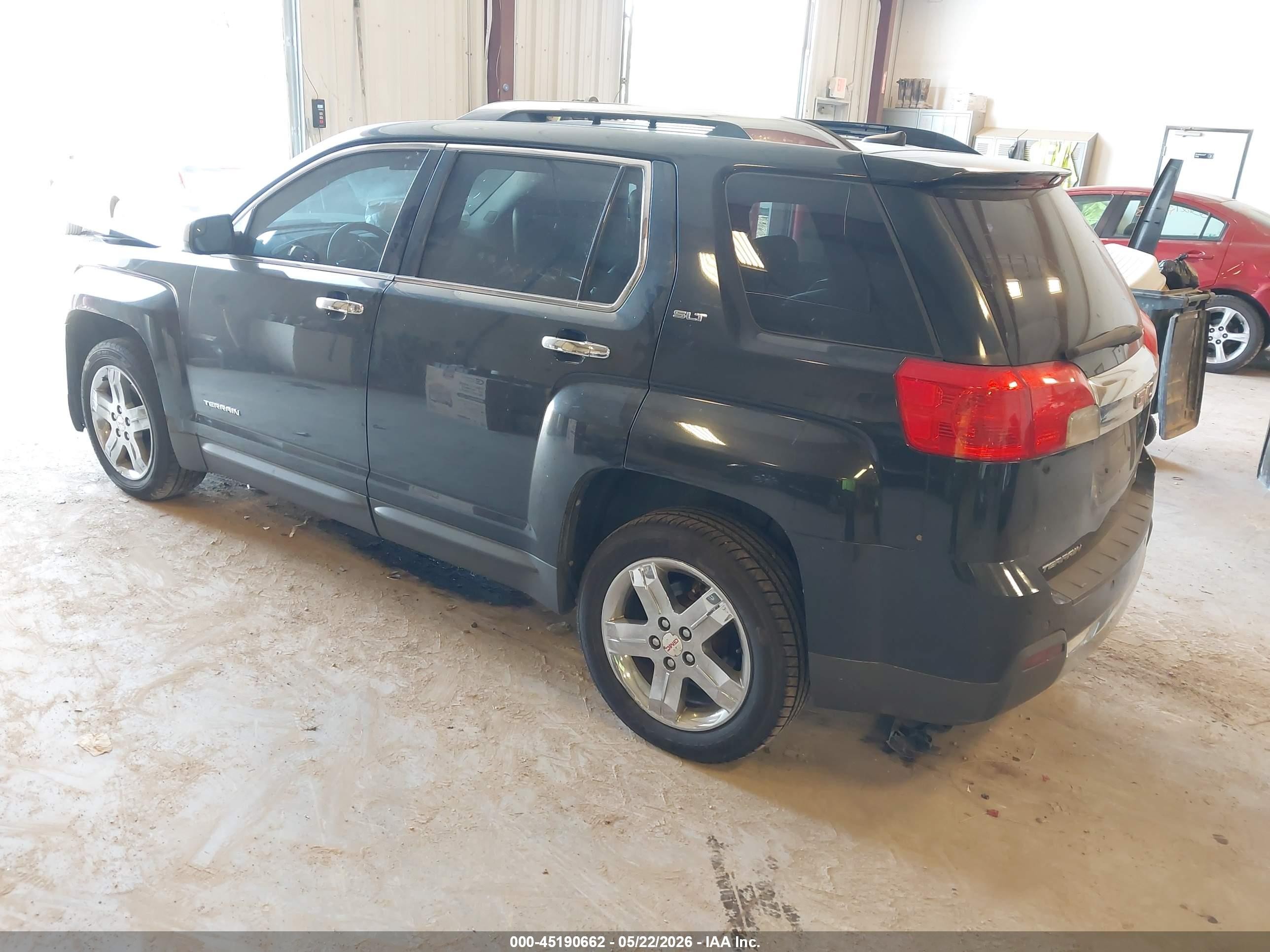 2012 Gmc Terrain Slt-2 Black vin: 2GKALWEK0C6162803