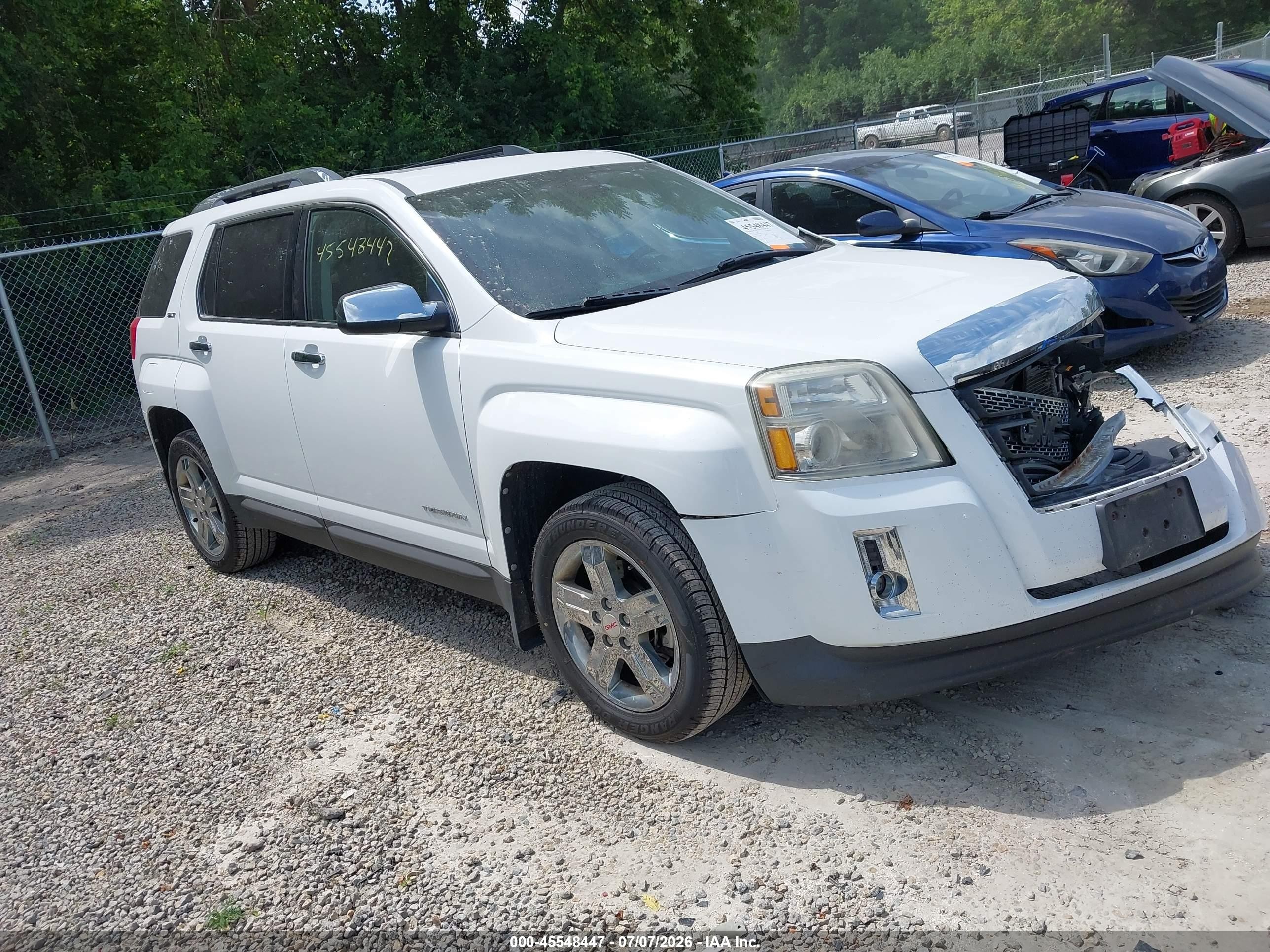 2012 Gmc Terrain Slt-2 White vin: 2GKALWEK1C6174961